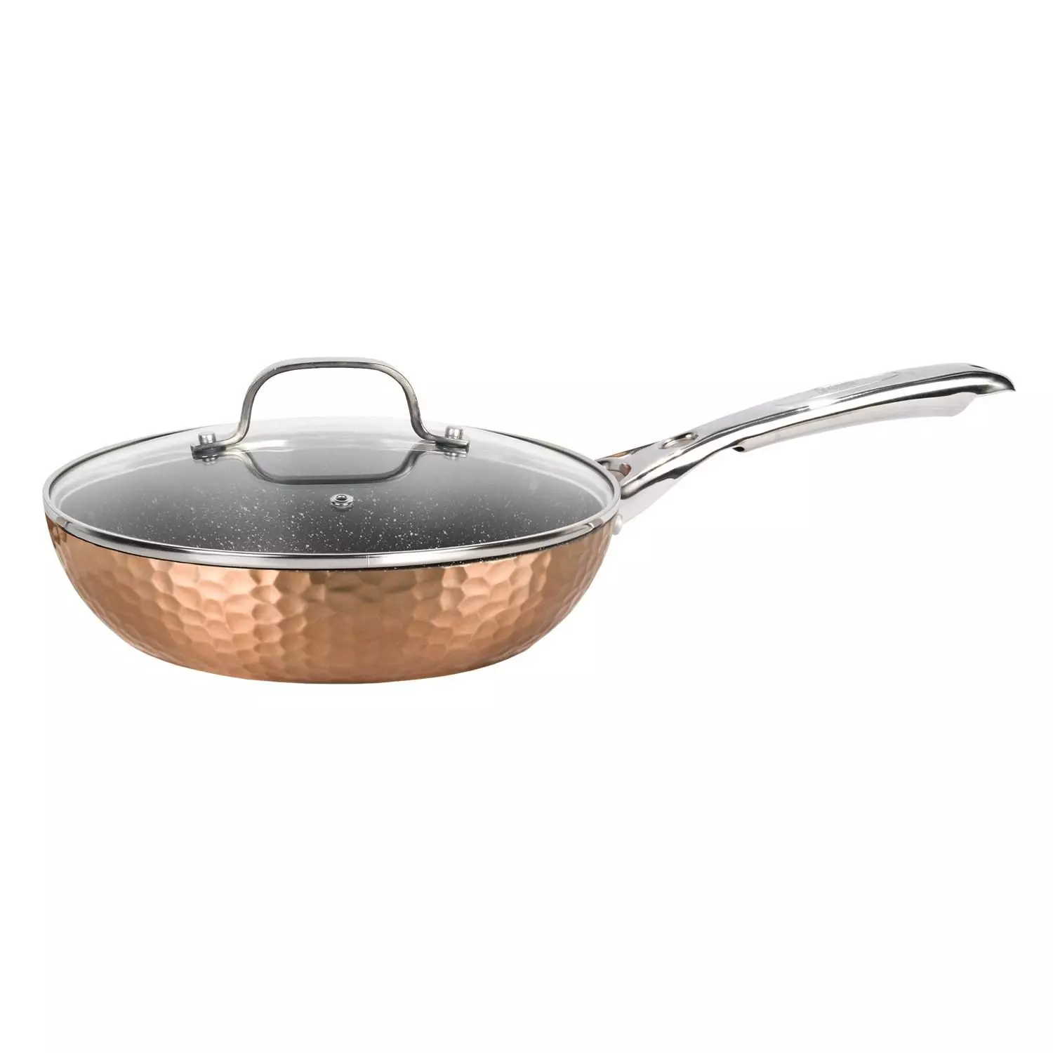 Sartén Antiadherente Tapa 28cm Copper Simplit-0