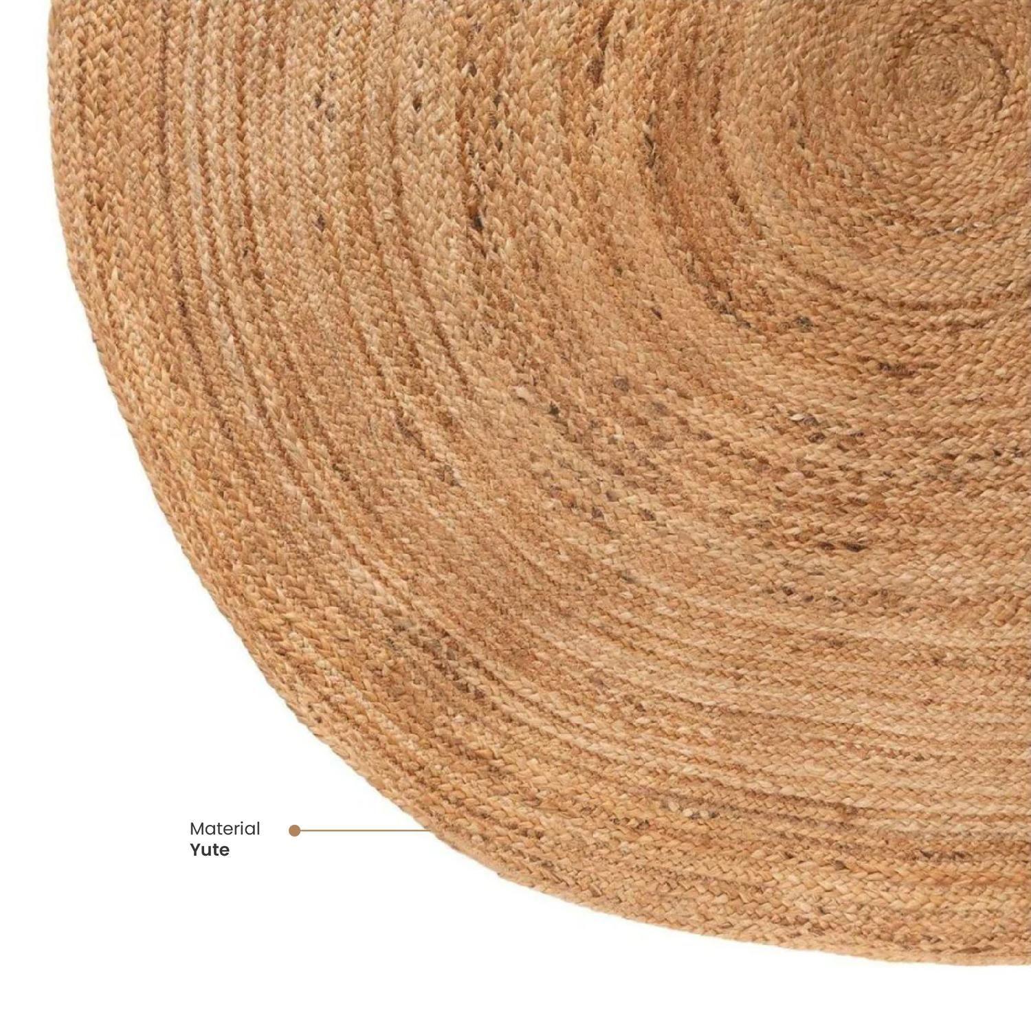Alfombra Yute Redonda 160 cm Atmosphera-2
