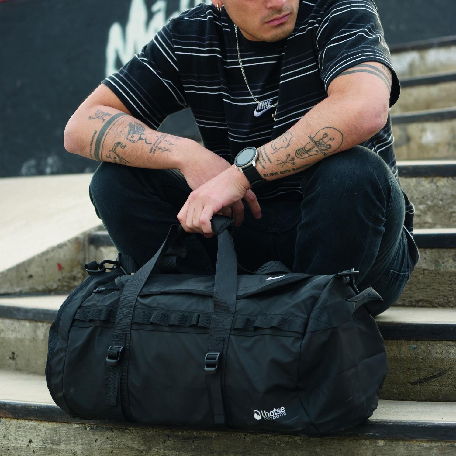 Bolso Deportivo Lhotse Duffel 30 Lts Bag Negro-6