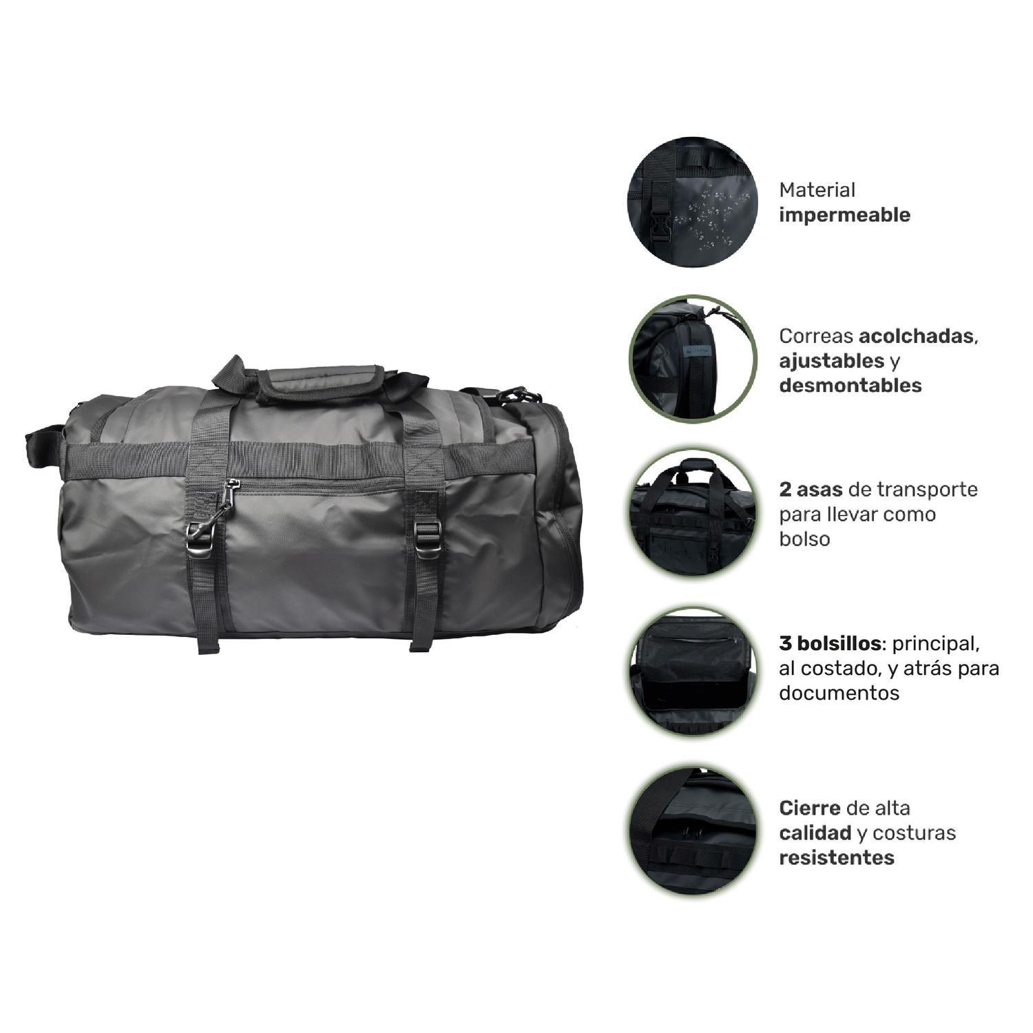 Bolso Deportivo Lhotse Duffel 30 Lts Bag Negro-2