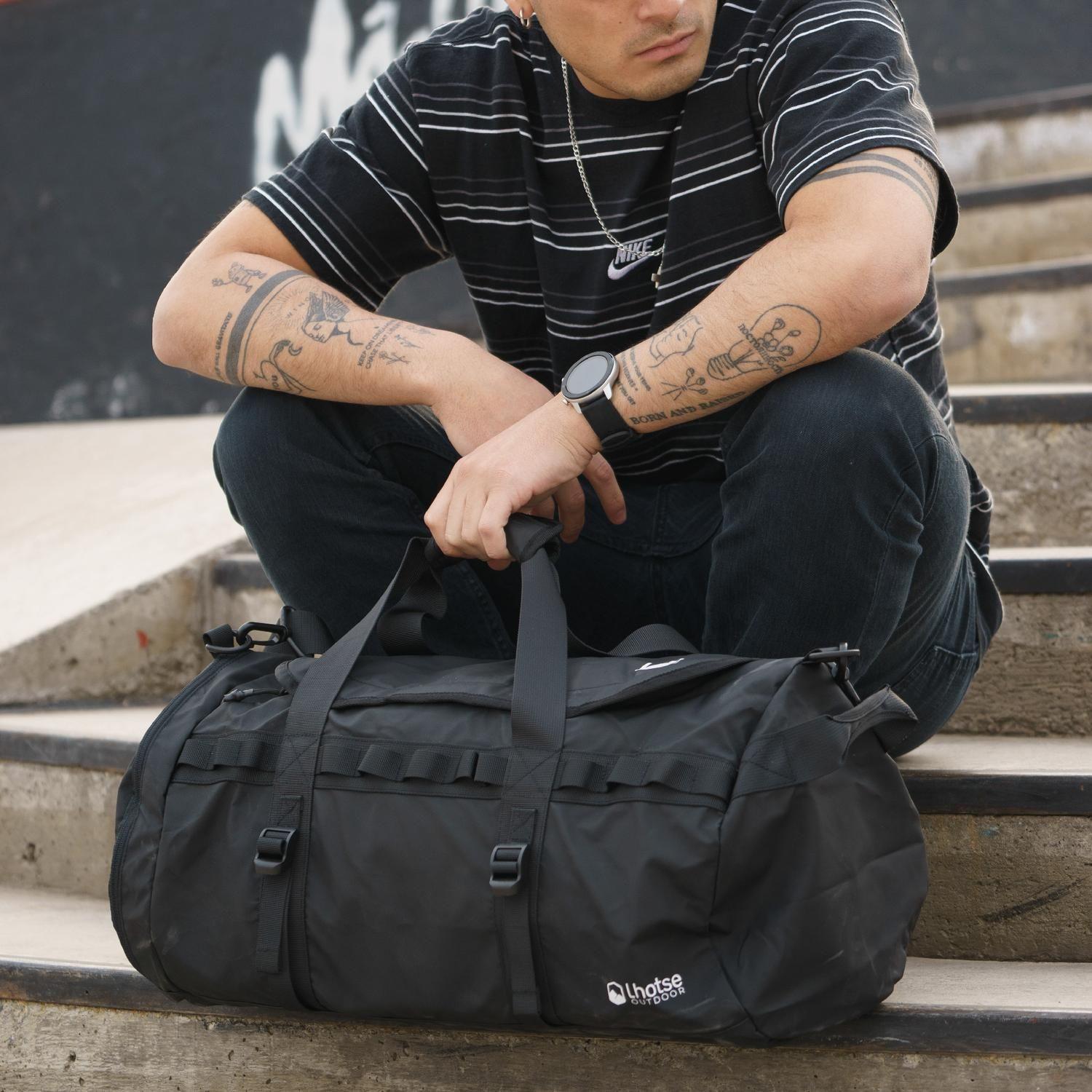 Bolso Deportivo Lhotse Duffel 30 Lts Bag Negro-6