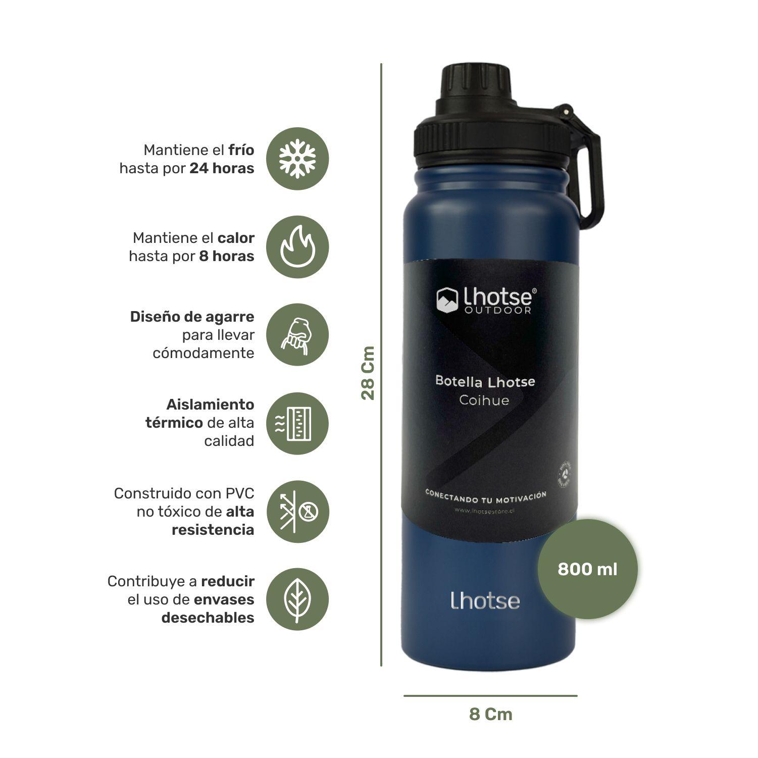 Botella Térmica Coihue Azul 800 Ml Lhotse-1