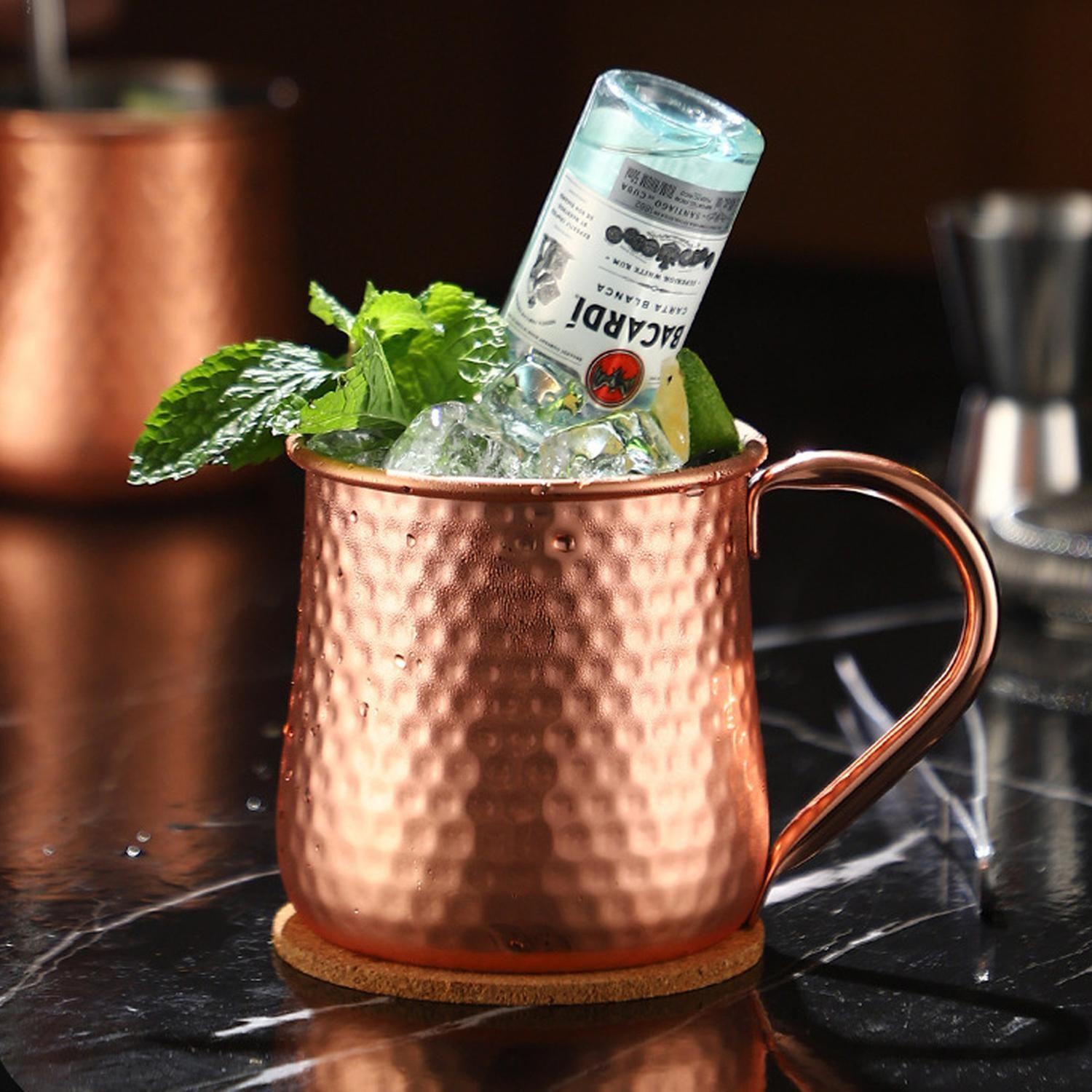 Set 2 Vasos Cobre Moscow Mule Mojito Bar + Bombilla Simplit-4