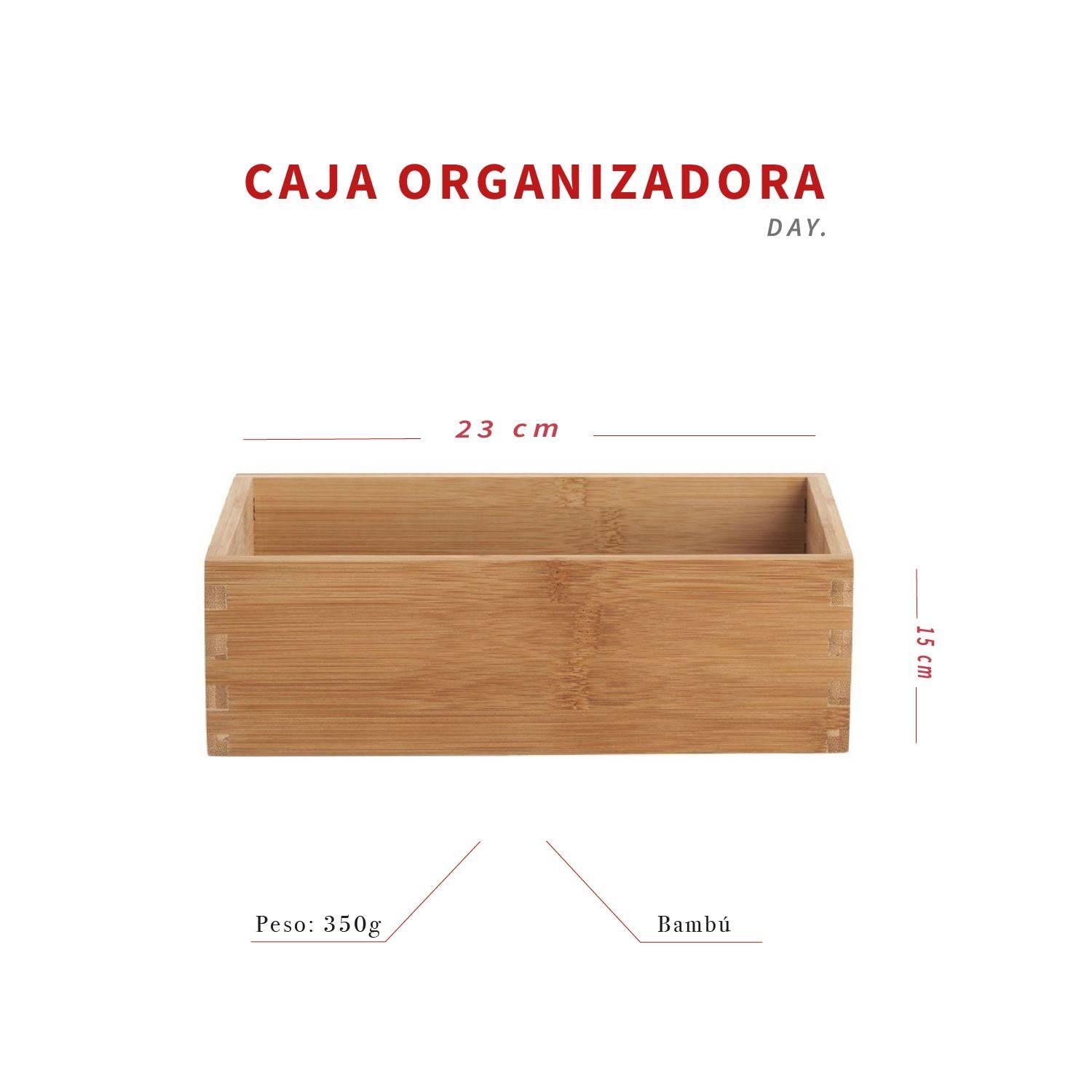 Caja de Almacenamiento de Bambú para Organización DAY-4
