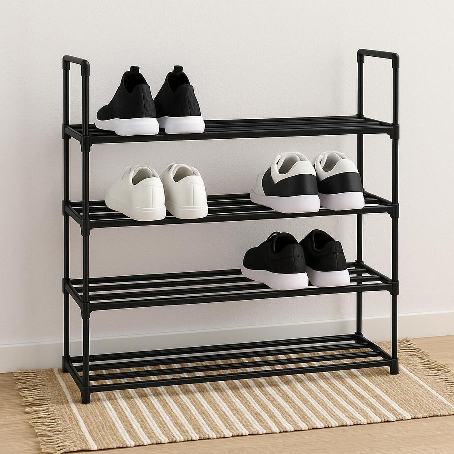 Porta Zapatos Organizador de 4 Niveles Metal y Plástico DAY-3