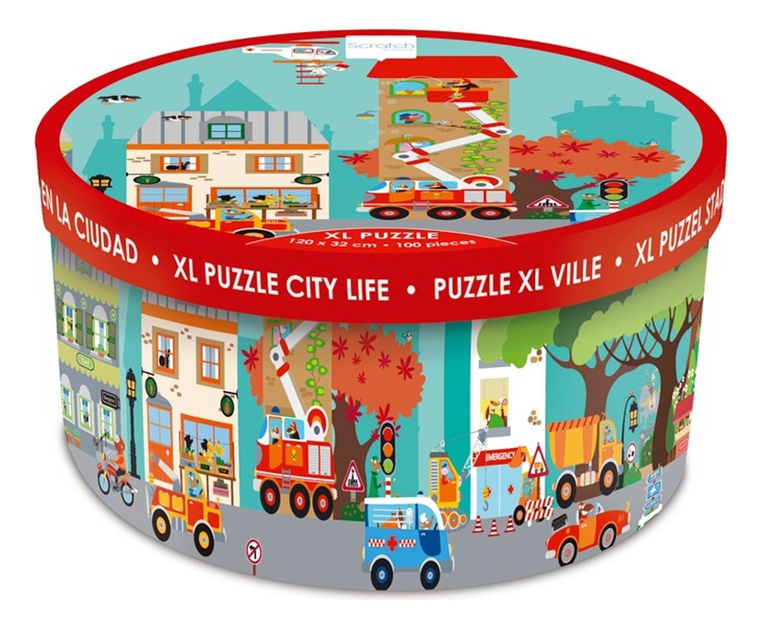 Puzzle 100Pcs De Piso Ciudad Scratch Europe-1