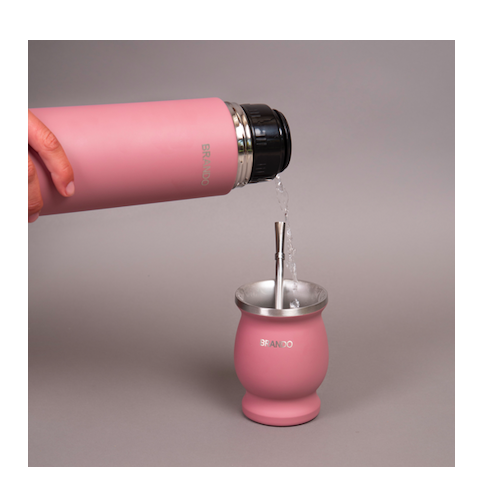 Termo Bala Para Agua Con Dosificador 0,5Lt Rosa Brando-1