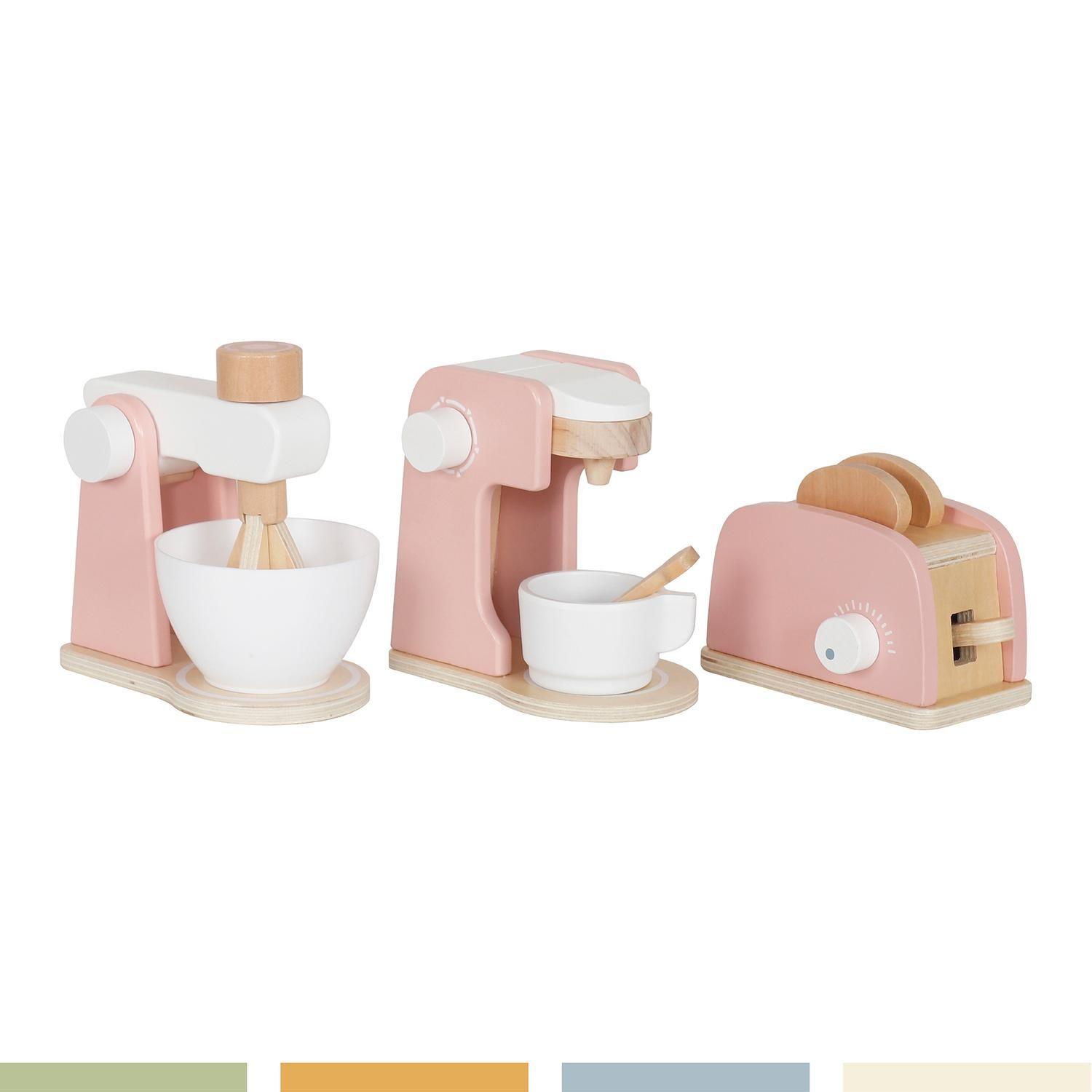 Juguete Infantil Mini Electrodomésticos Cocina Madera Bandú-2