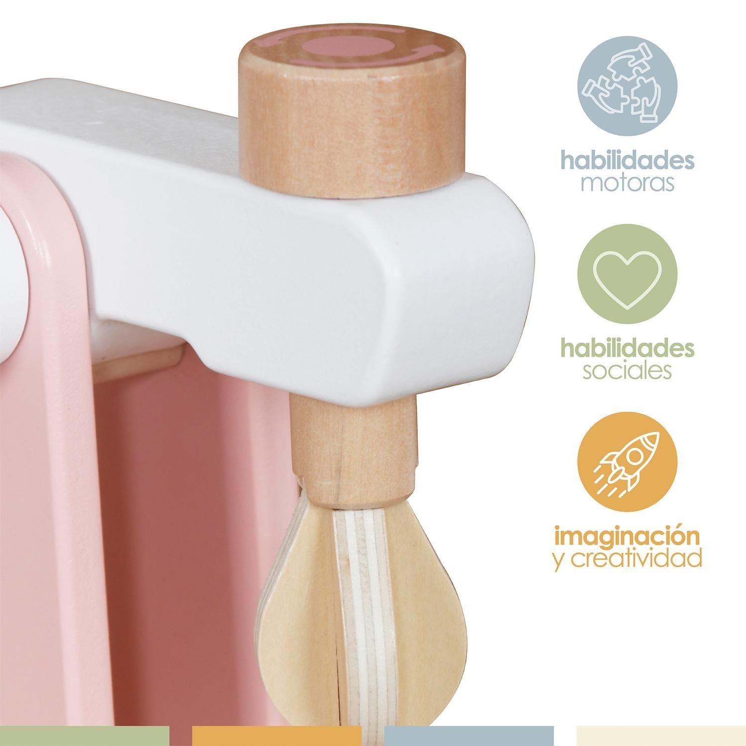 Juguete Infantil Mini Electrodomésticos Cocina Madera Bandú-4