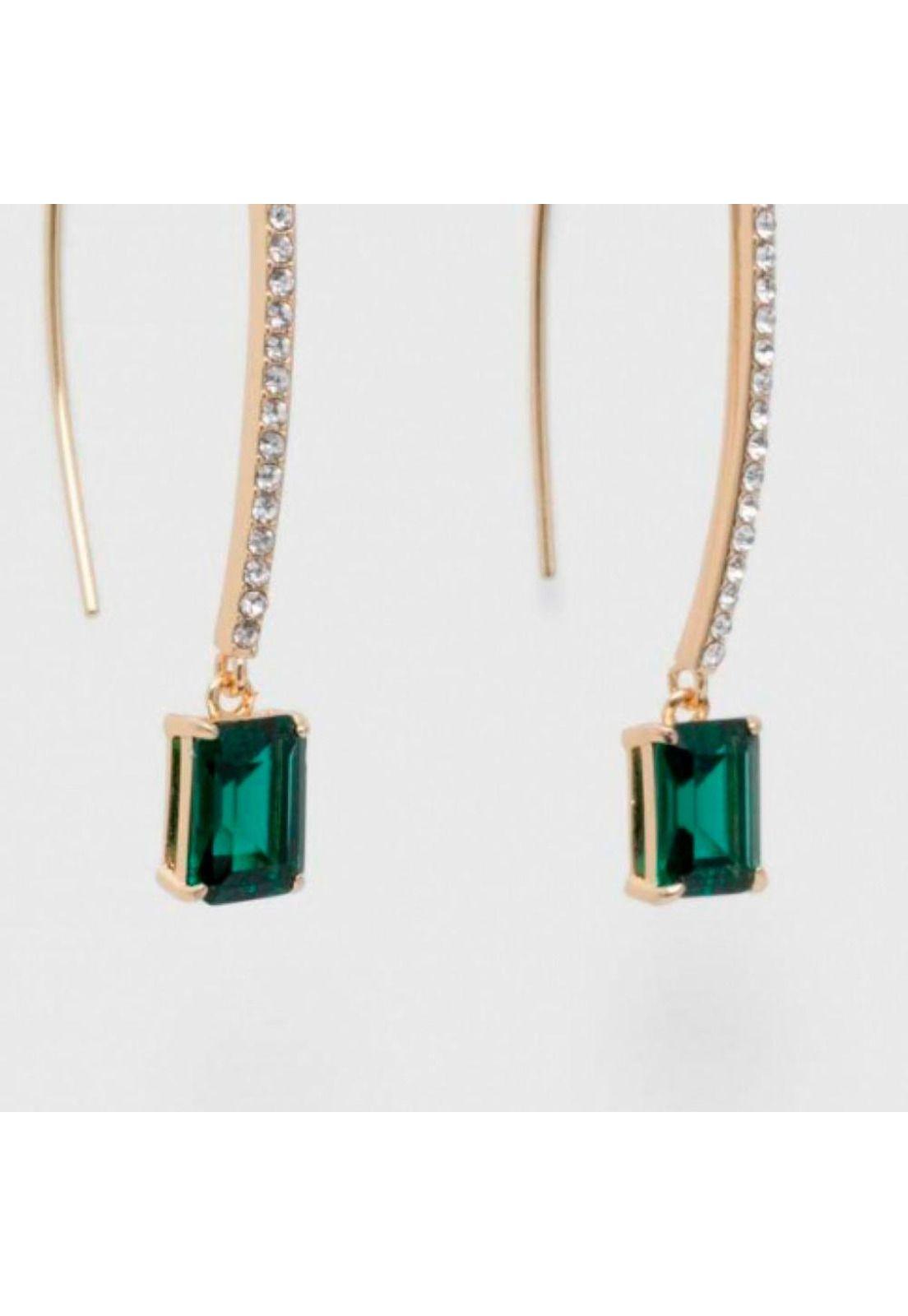 Aros Colgantes Ralph Lauren Verde Mujer 14G00659-1