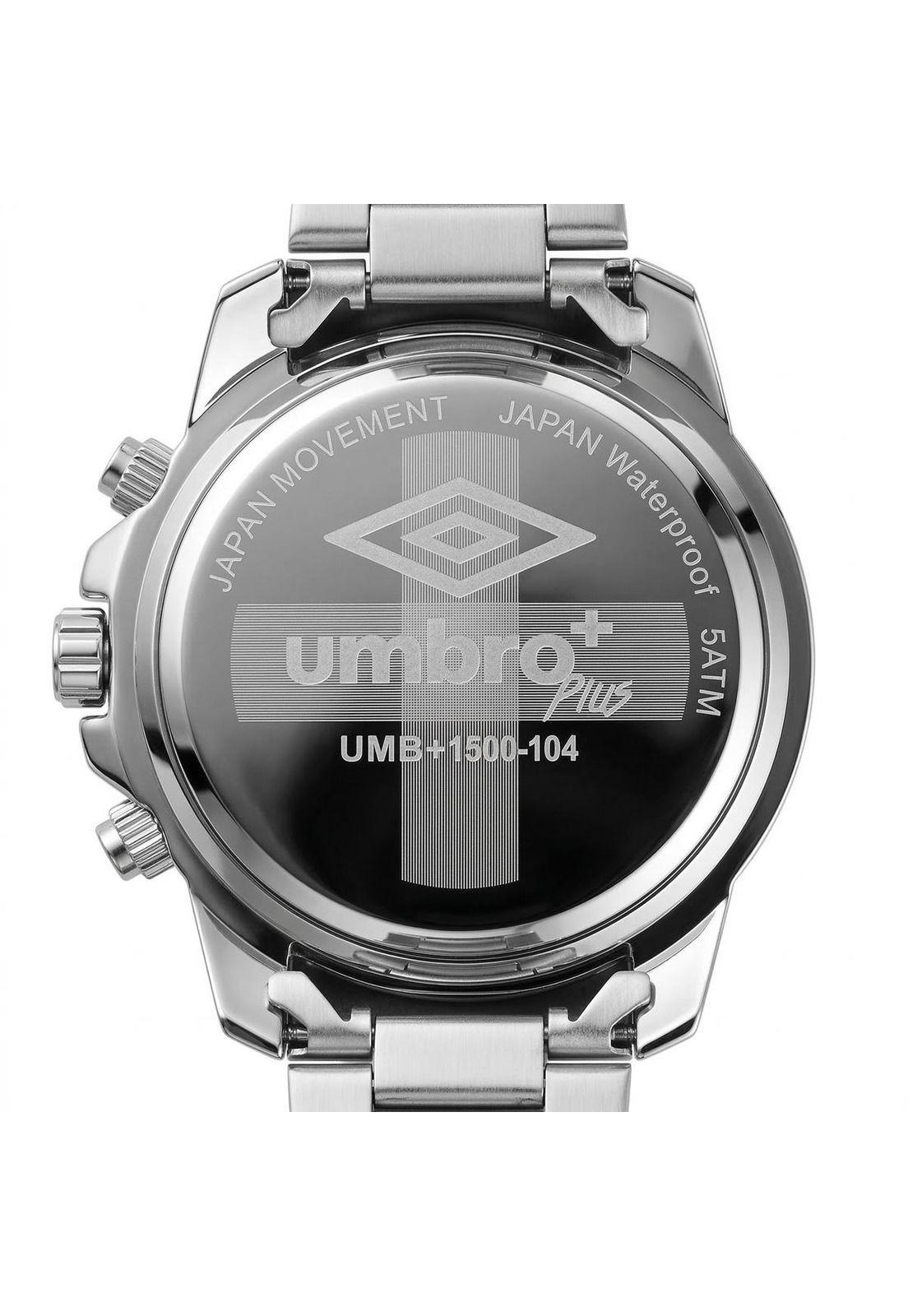 Reloj Análogo Hombre Umbro Plus Plateado UMBP-1500-104-2