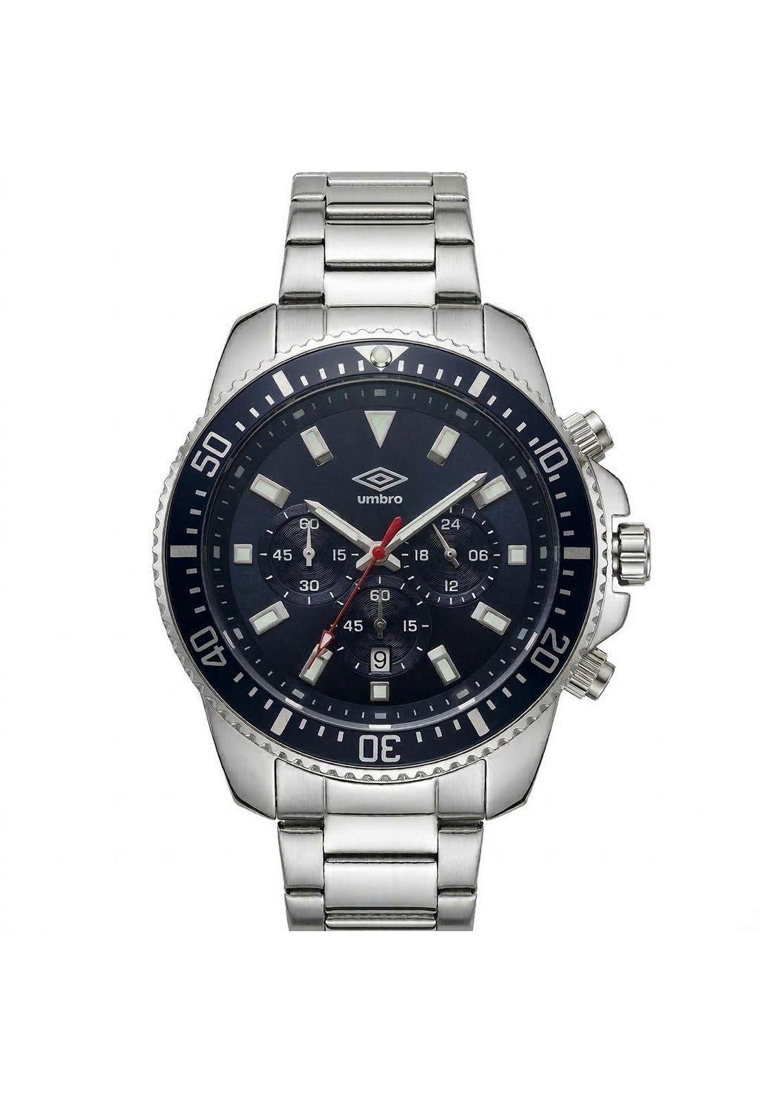 Reloj Análogo Hombre Umbro Plus Plateado UMBP-1500-103-0