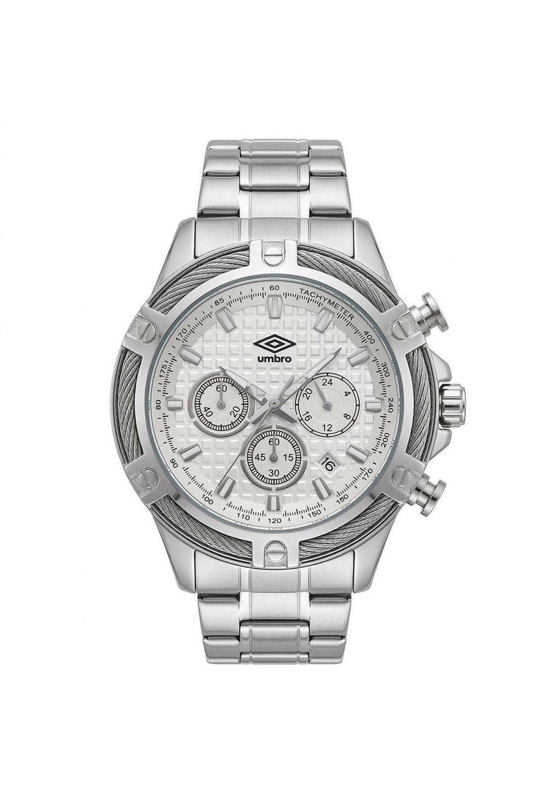Reloj Análogo Hombre Umbro Plus Plateado UMBP-1500-130-0