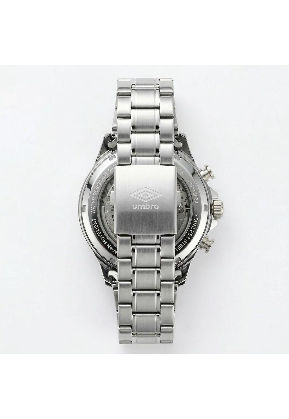 Reloj Análogo Hombre Umbro Plus Plateado UMBP-1500-130-2