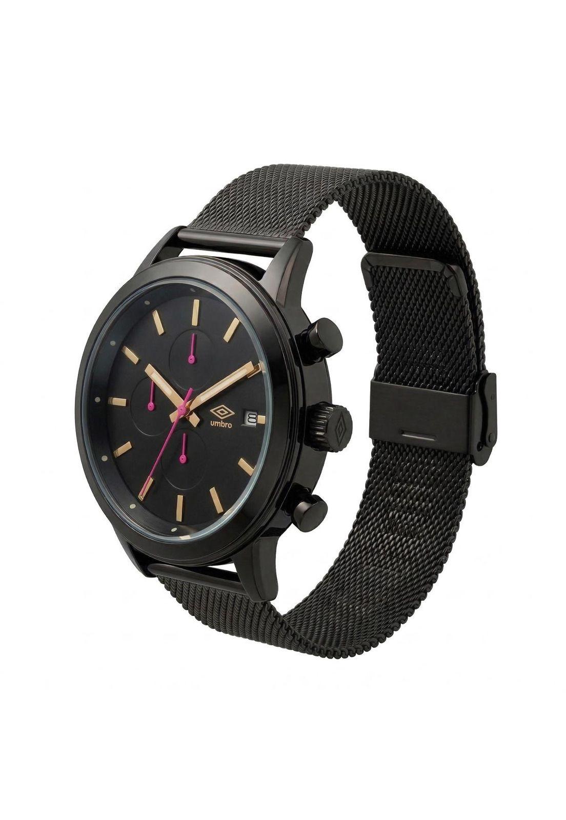 Reloj Análogo Hombre Umbro Plus Negro UMBP-1500-199-1