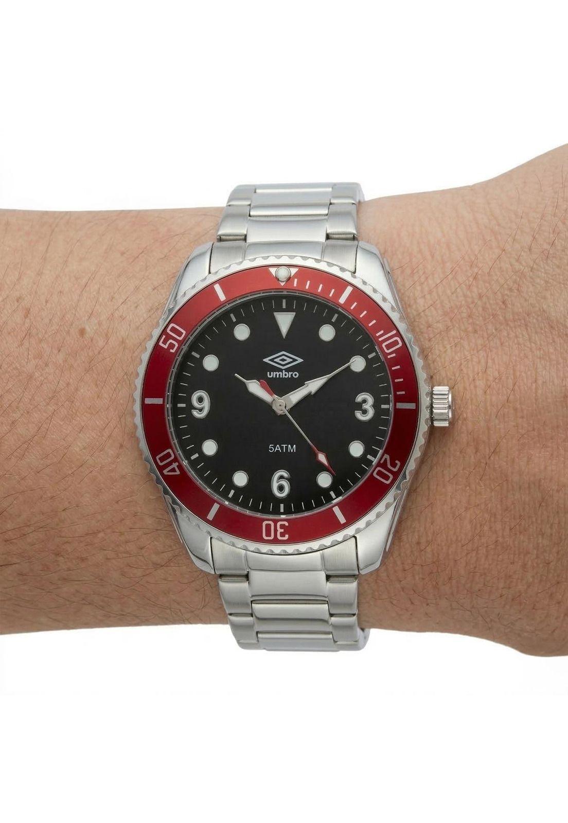 Reloj Análogo Hombre Umbro Plus Plateado UMBP-1500-155-3