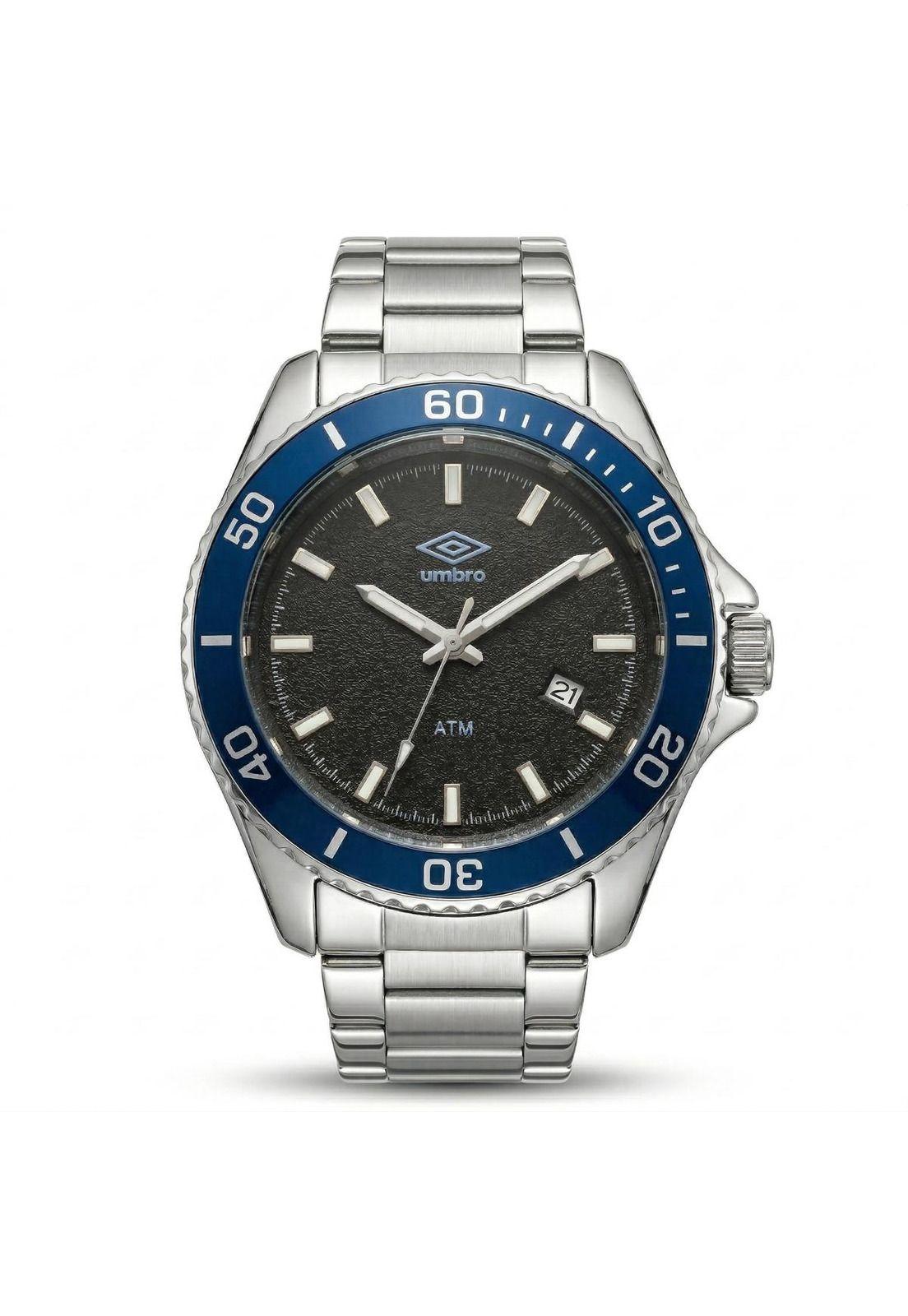 Reloj Análogo Hombre Umbro Plus Plateado UMBP-1500-141-0