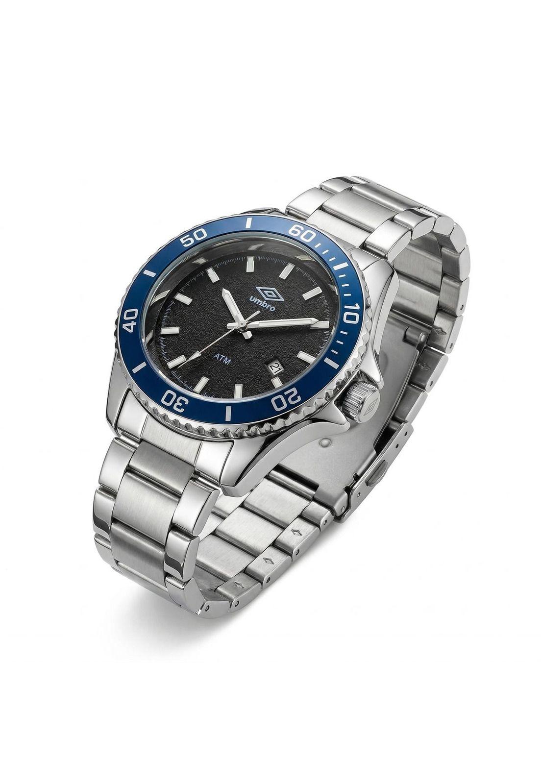 Reloj Análogo Hombre Umbro Plus Plateado UMBP-1500-141-1
