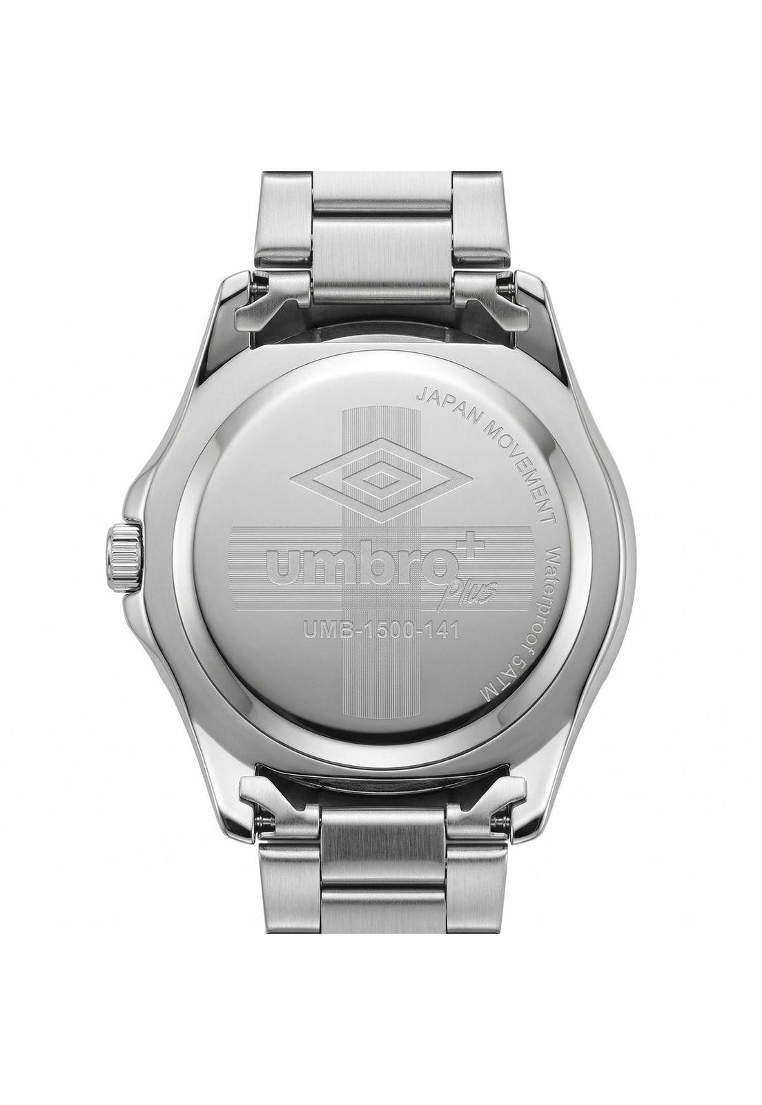 Reloj Análogo Hombre Umbro Plus Plateado UMBP-1500-141-2