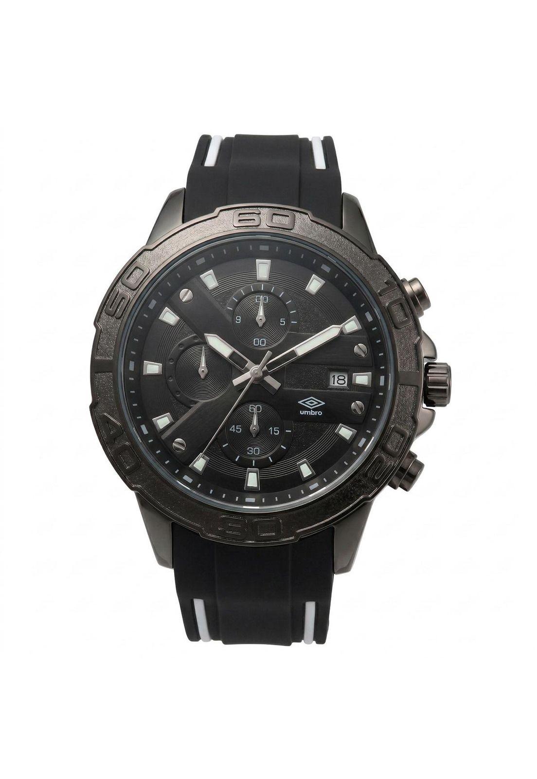 Reloj Análogo Hombre Umbro Plus Negro/Blanco UMBP-1500-108-0