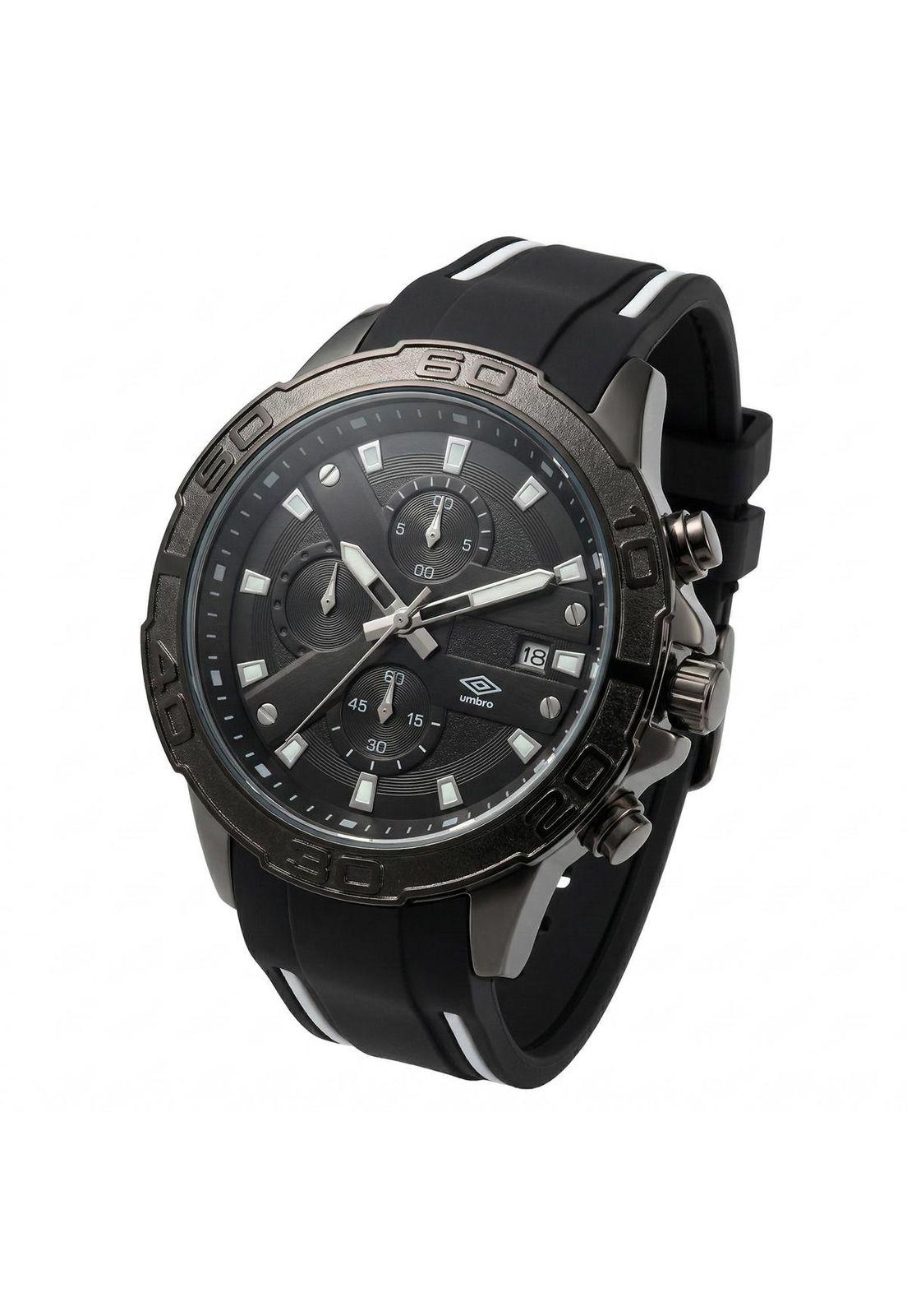 Reloj Análogo Hombre Umbro Plus Negro/Blanco UMBP-1500-108-1