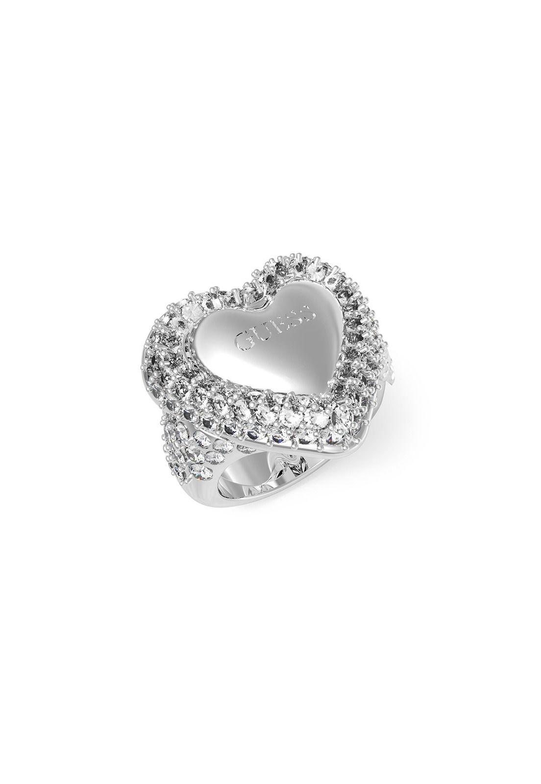Anillo Guess JUBR05019JWRH54 Plateado-0