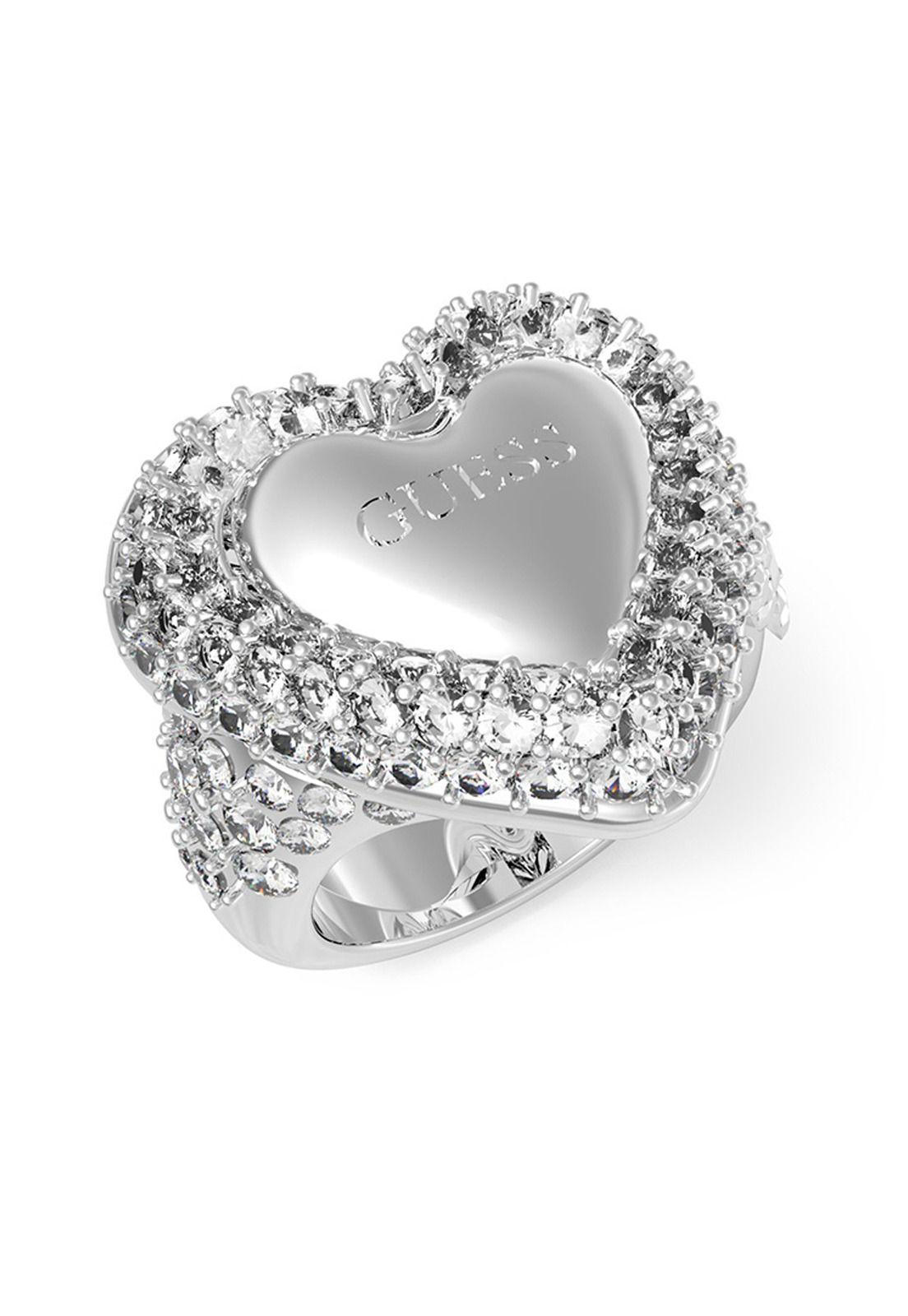 Anillo Guess JUBR05019JWRH54 Plateado-1