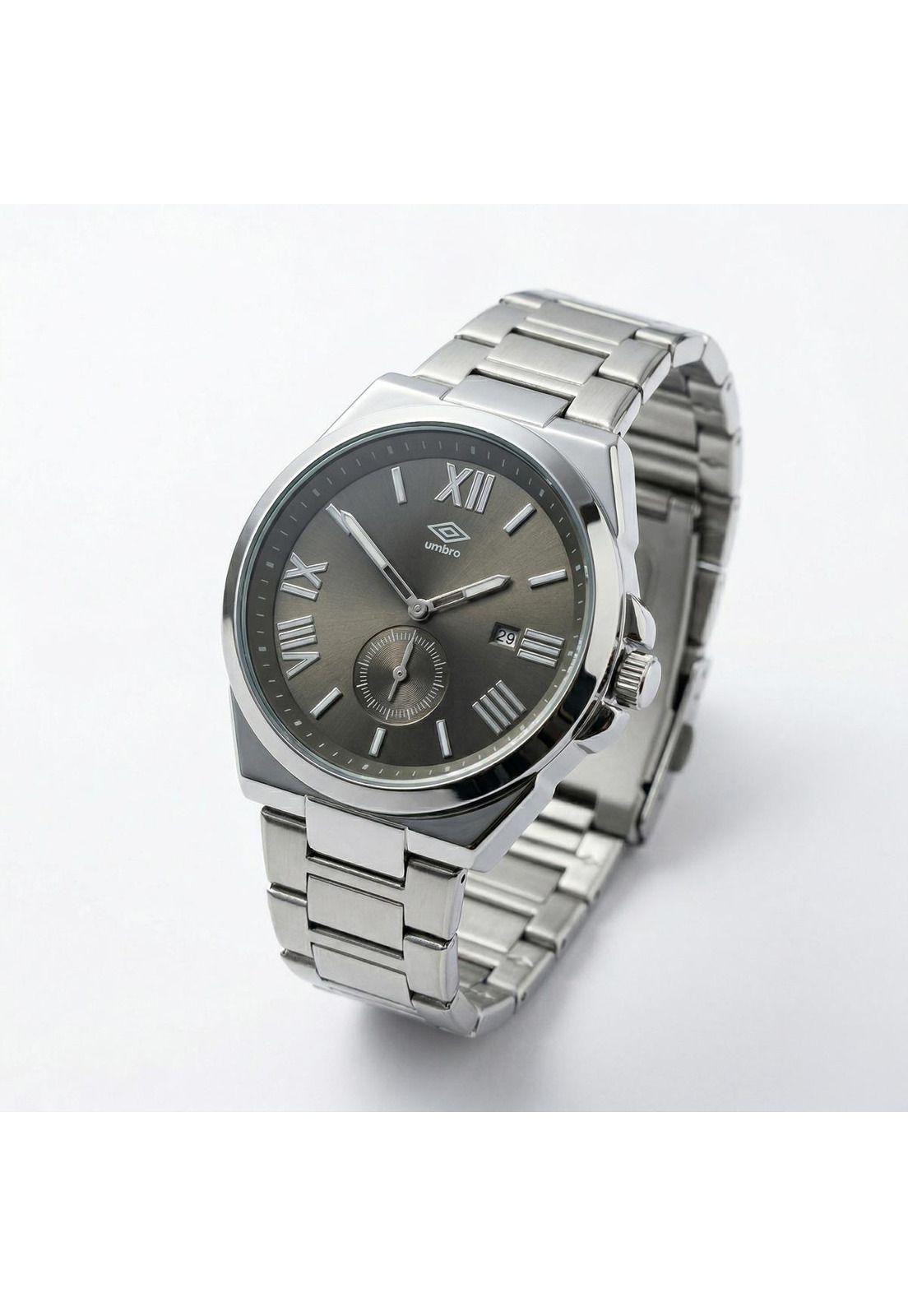 Reloj Análogo Hombre Umbro Plus Plateado UMBP-1500-212-1