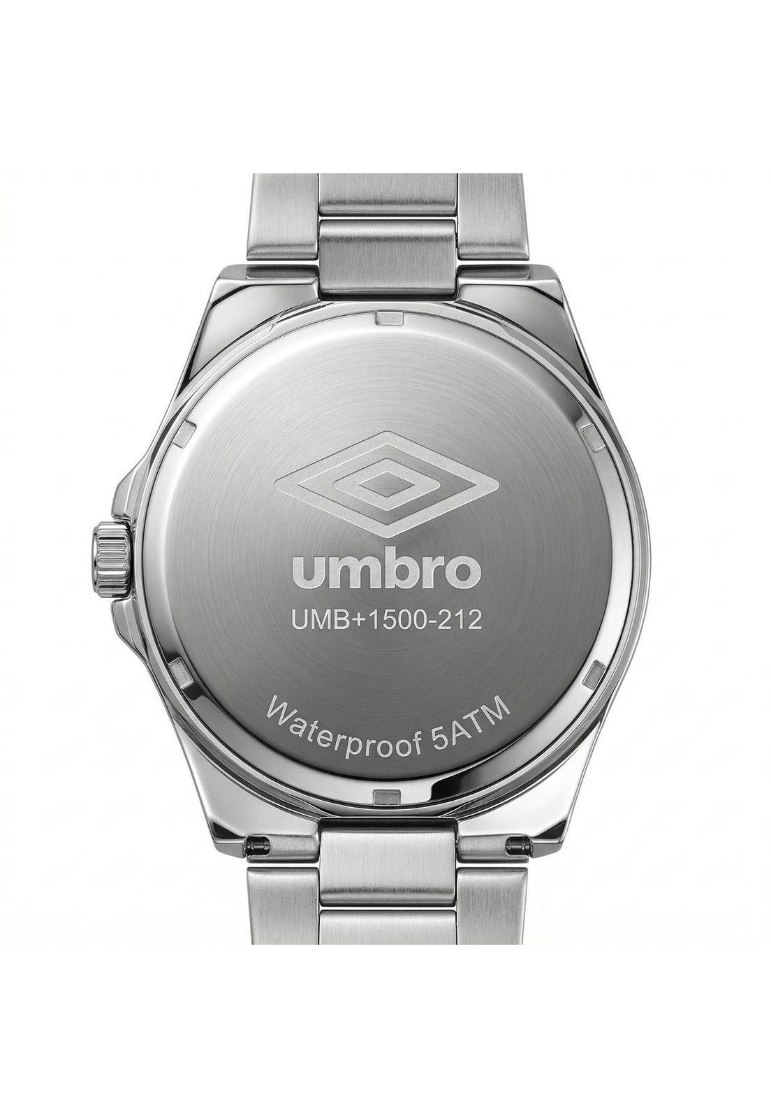 Reloj Análogo Hombre Umbro Plus Plateado UMBP-1500-212-2