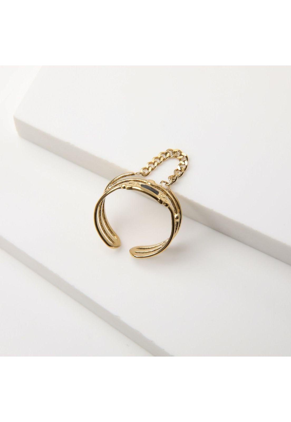 Anillo  19v69 Dorado Mujer STR088-1