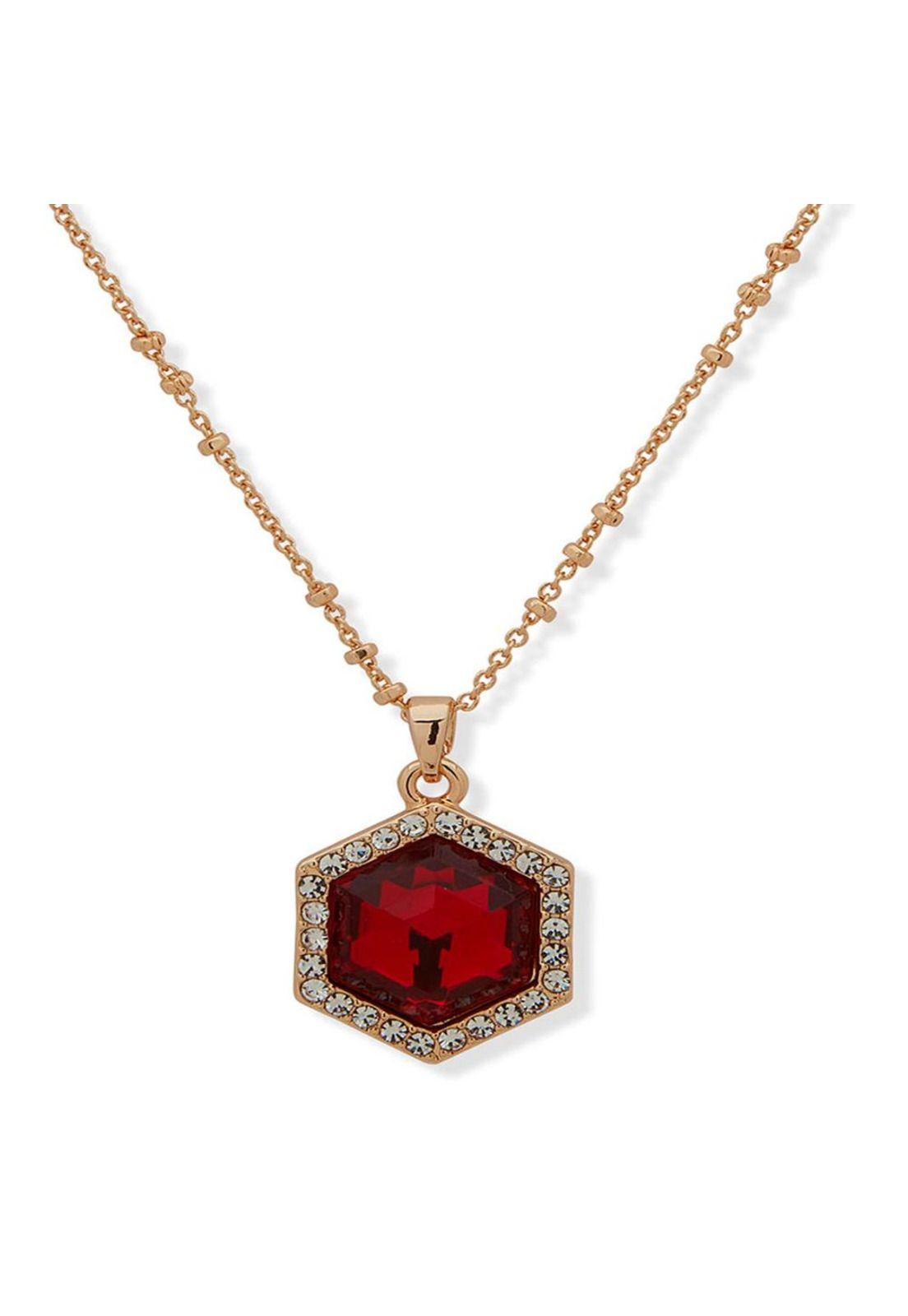 Collar Anne Klein Rojo Mujer 01N00393-1