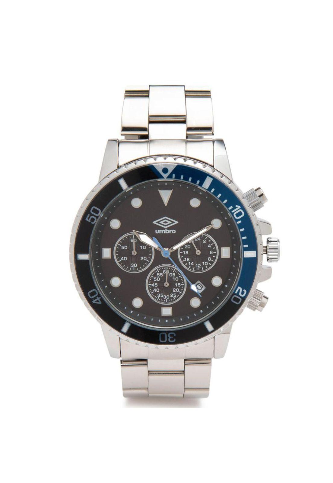 Reloj Umbro Plus UMBP-4000-3 Plateado Hombre-0