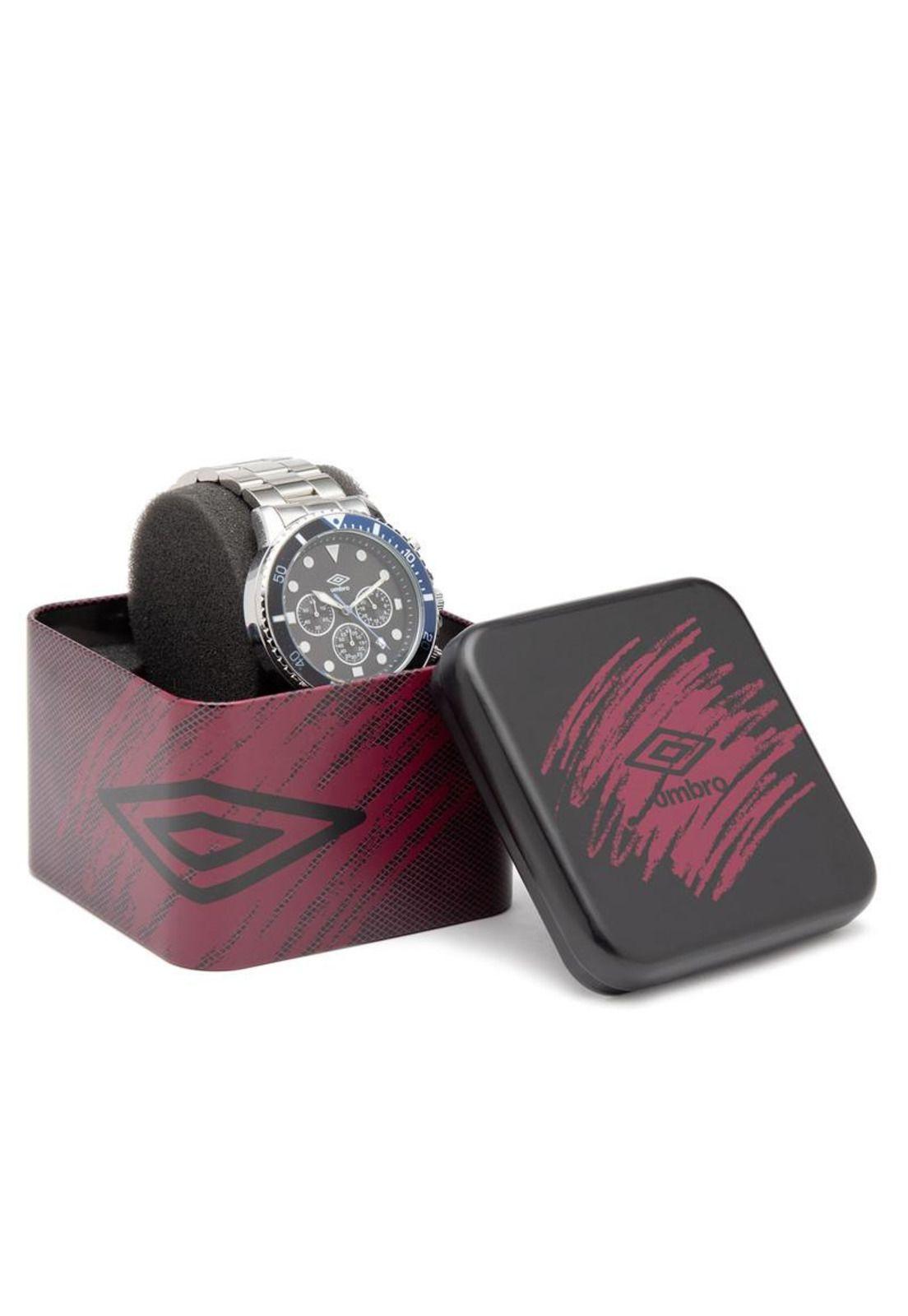 Reloj Umbro Plus UMBP-4000-3 Plateado Hombre-3