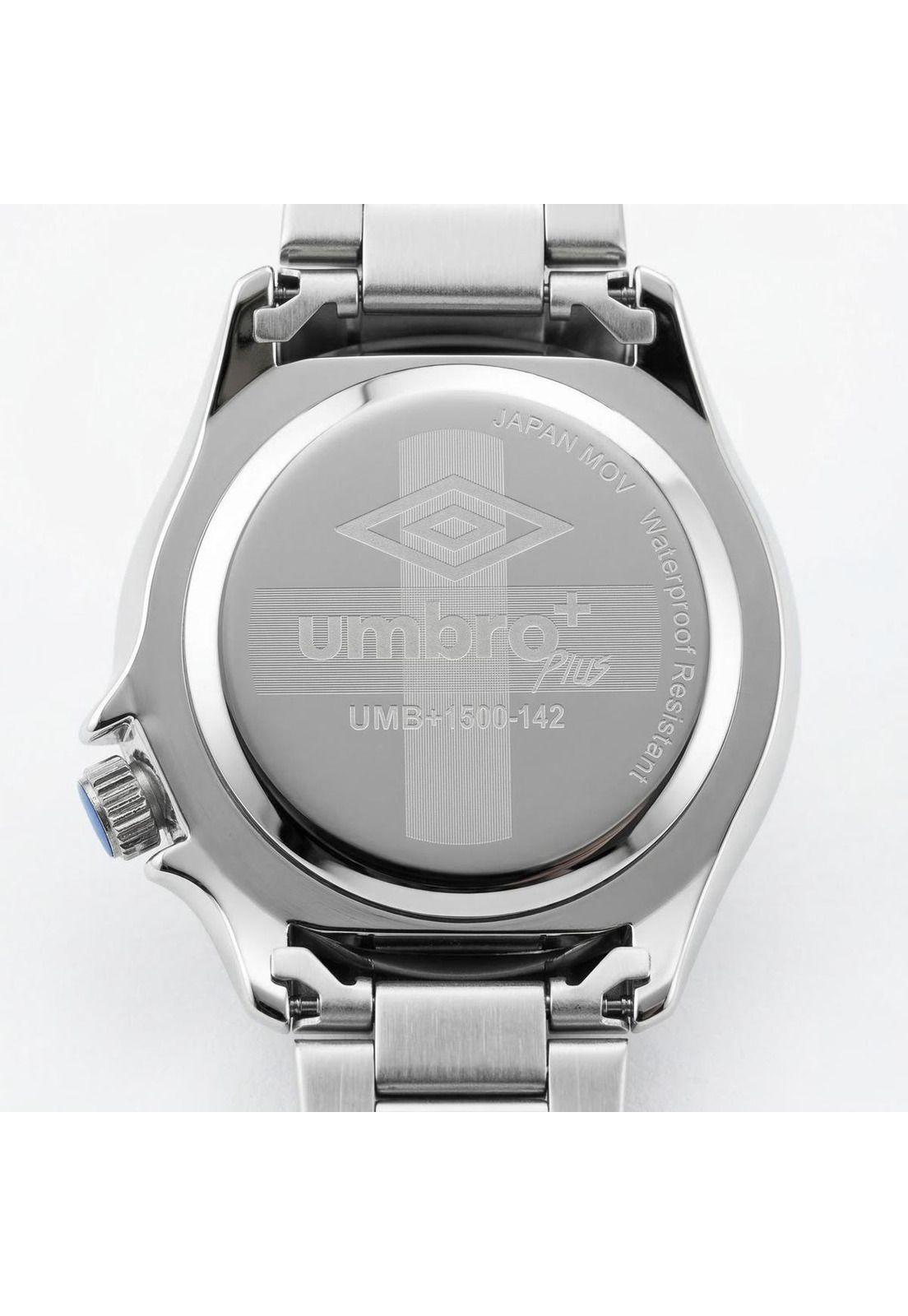 Reloj Análogo Hombre Umbro Plus Plateado UMBP-1500-142-2