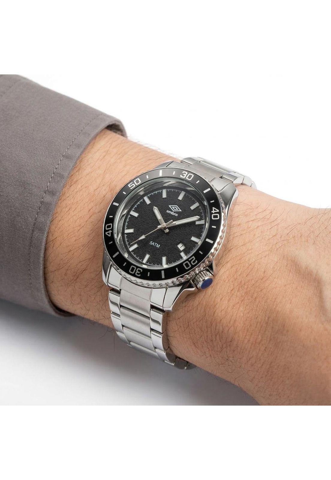 Reloj Análogo Hombre Umbro Plus Plateado UMBP-1500-142-3