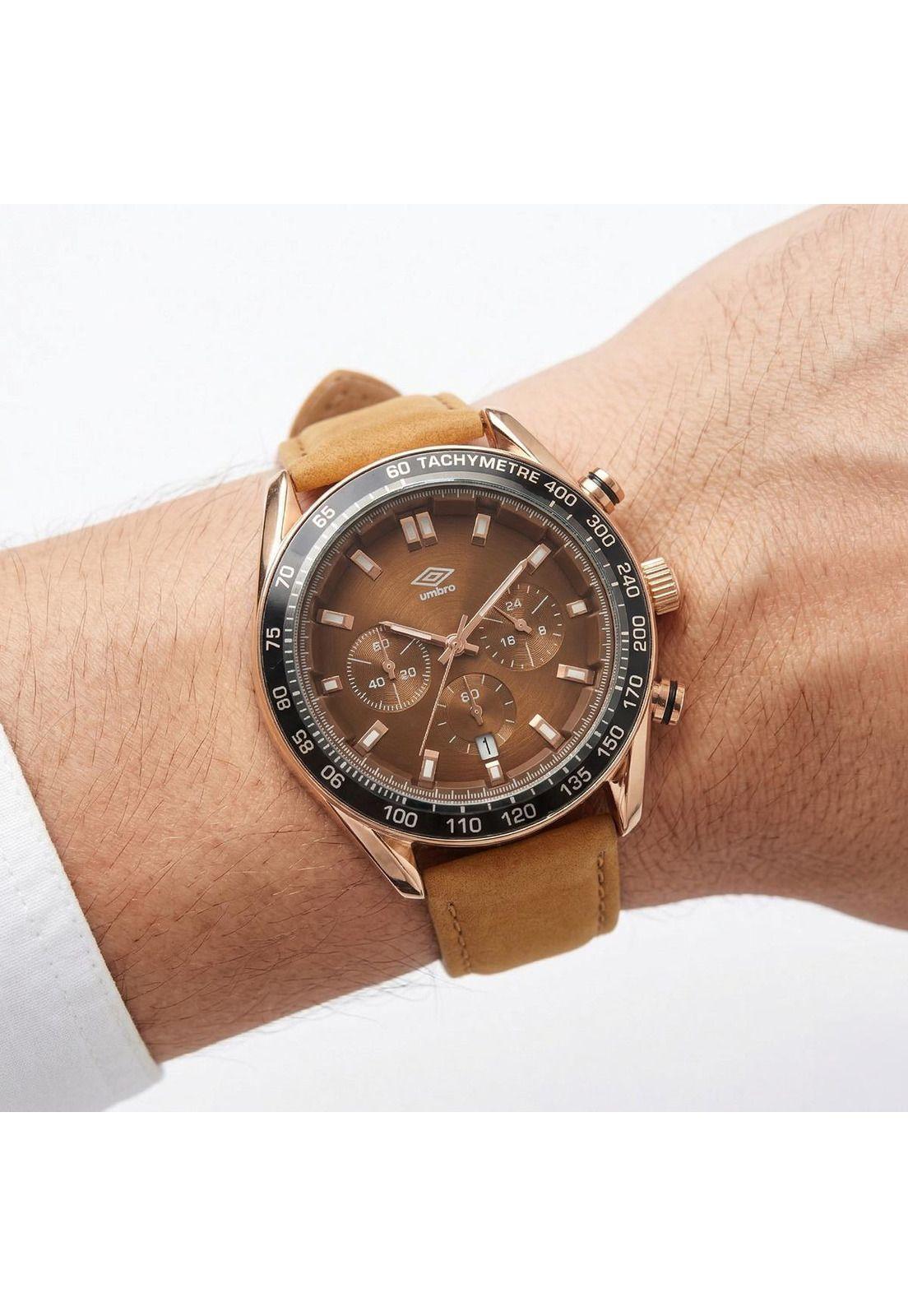 Reloj Análogo Hombre Umbro Plus Café UMBP-1500-114-3
