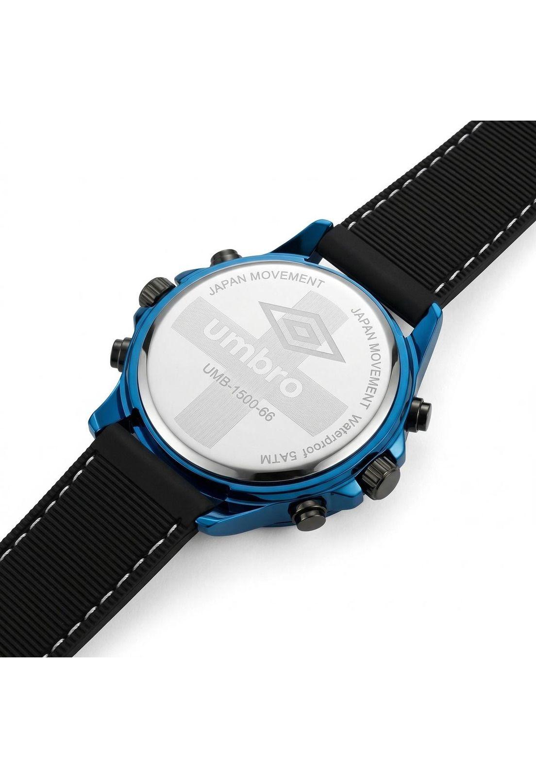 Reloj Análogo Hombre Umbro Plus Negro UMBP-1500-66-2