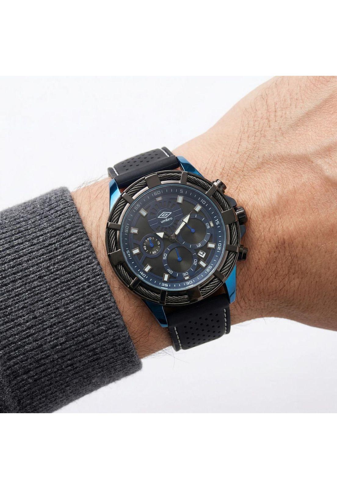 Reloj Análogo Hombre Umbro Plus Negro UMBP-1500-66-4