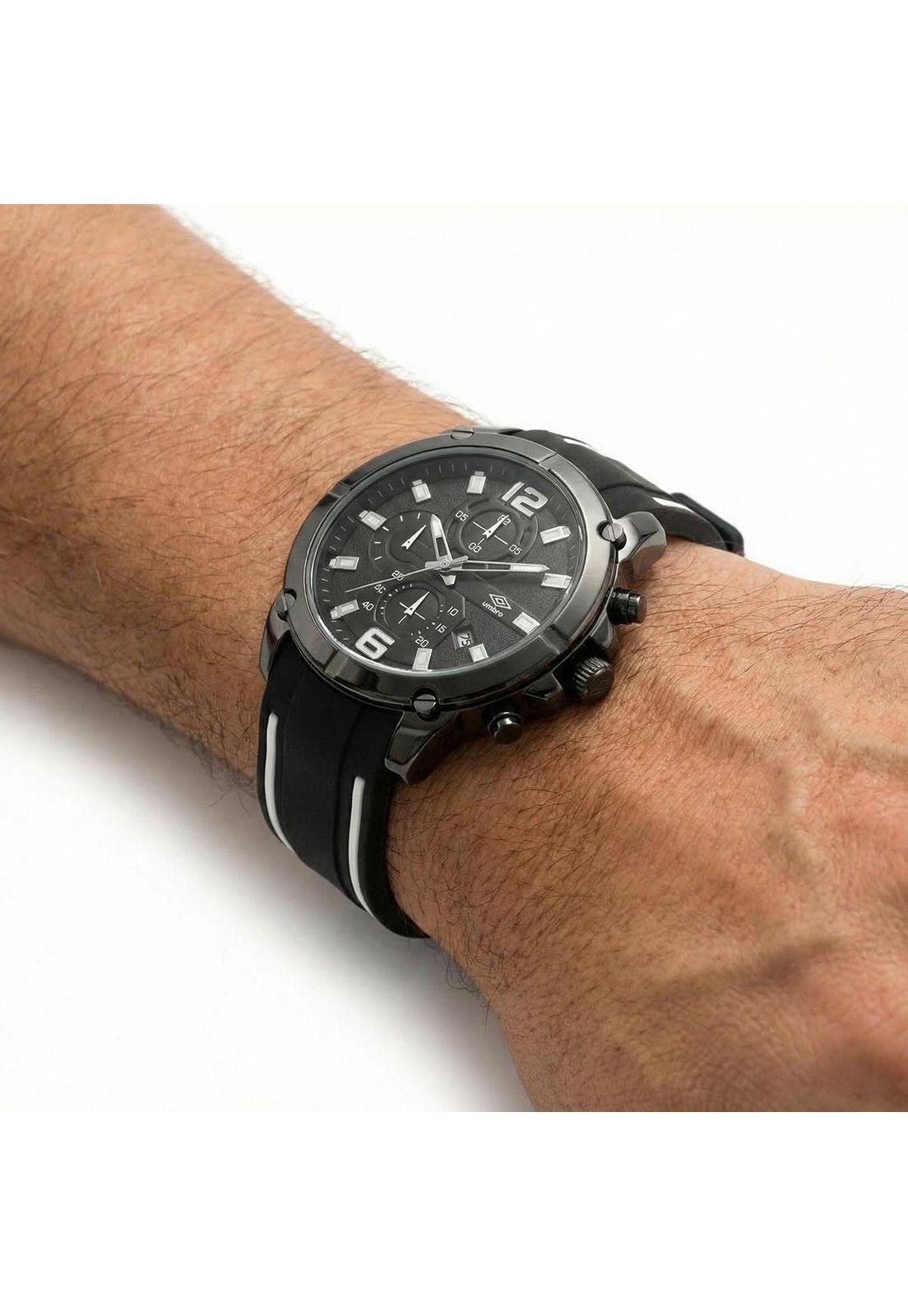 Reloj Análogo Hombre Umbro Plus Negro/ Blanco UMBP-1500-89-2