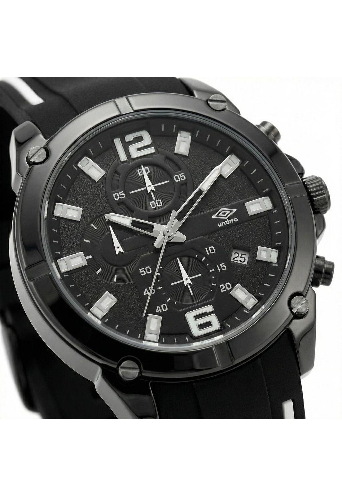 Reloj Análogo Hombre Umbro Plus Negro/ Blanco UMBP-1500-89-4