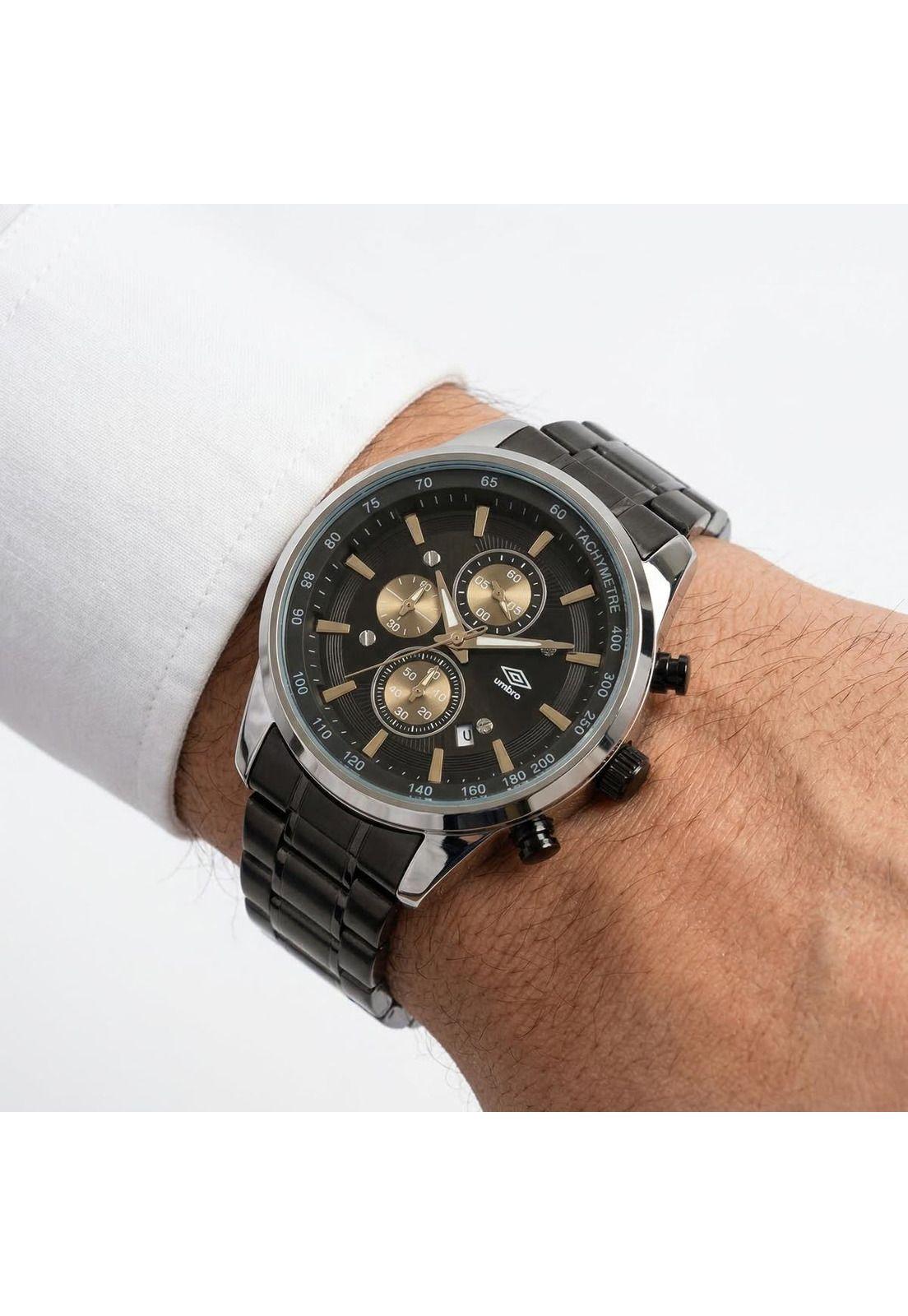 Reloj Análogo Hombre Umbro Plus Negro UMBP-1500-178-3