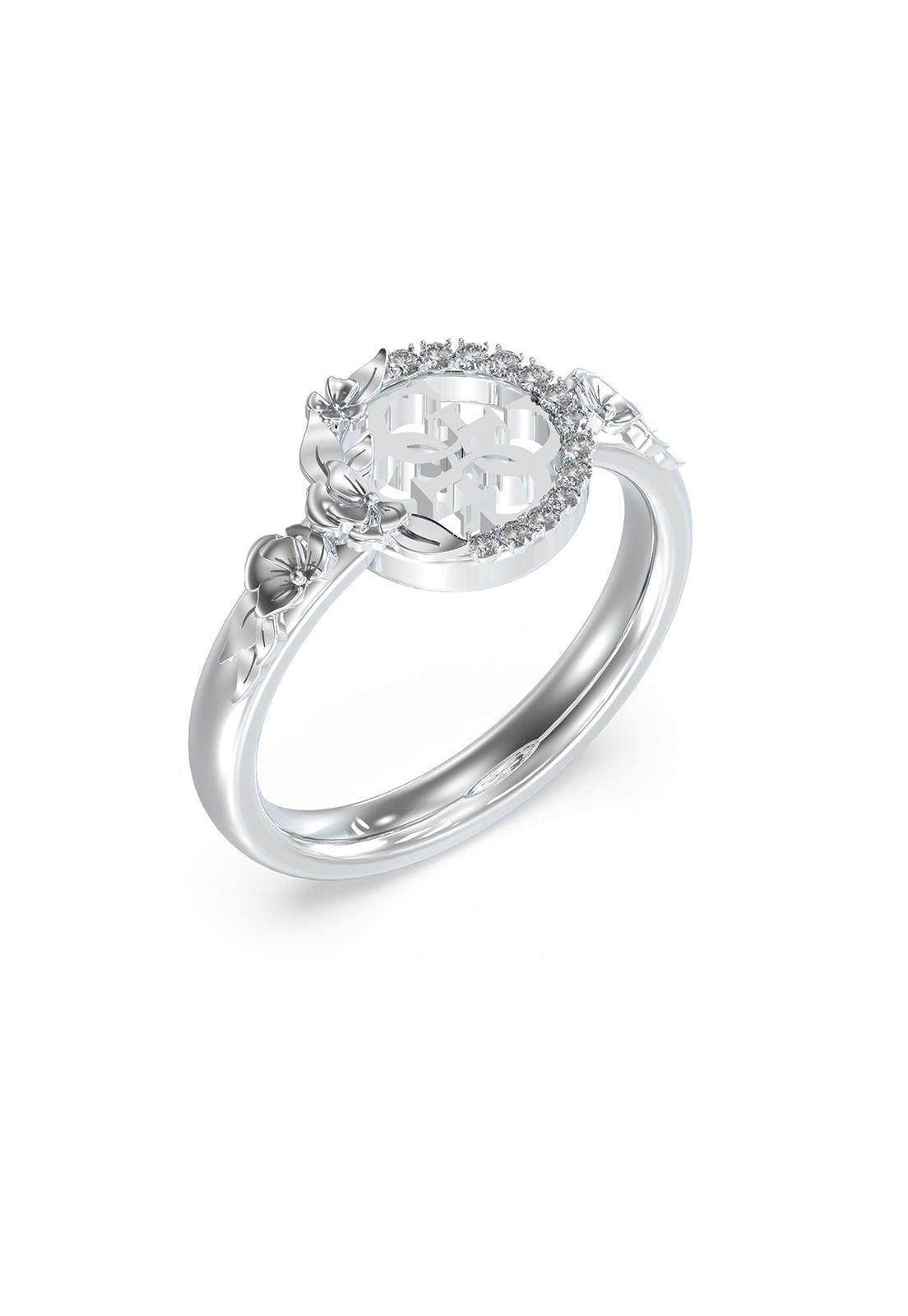 Anillo Guess JUBR05042JWRH54 Plateado-0