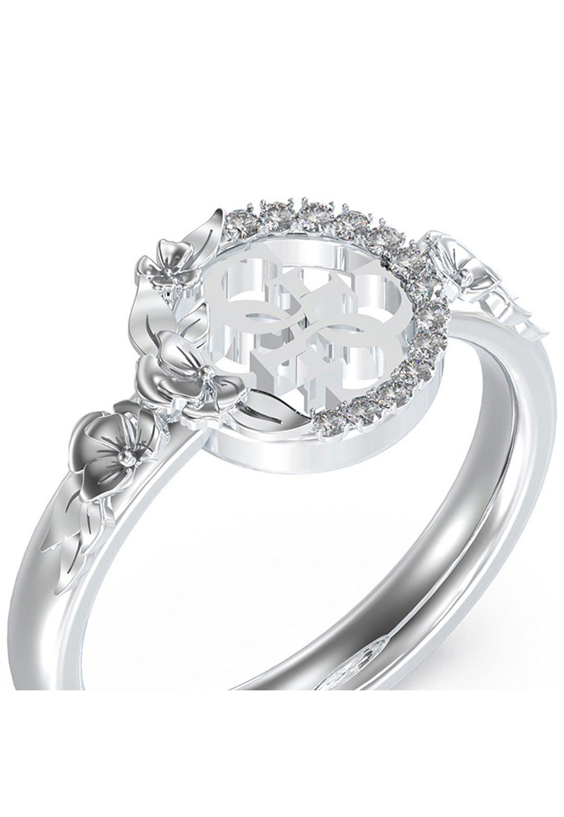 Anillo Guess JUBR05042JWRH54 Plateado-1