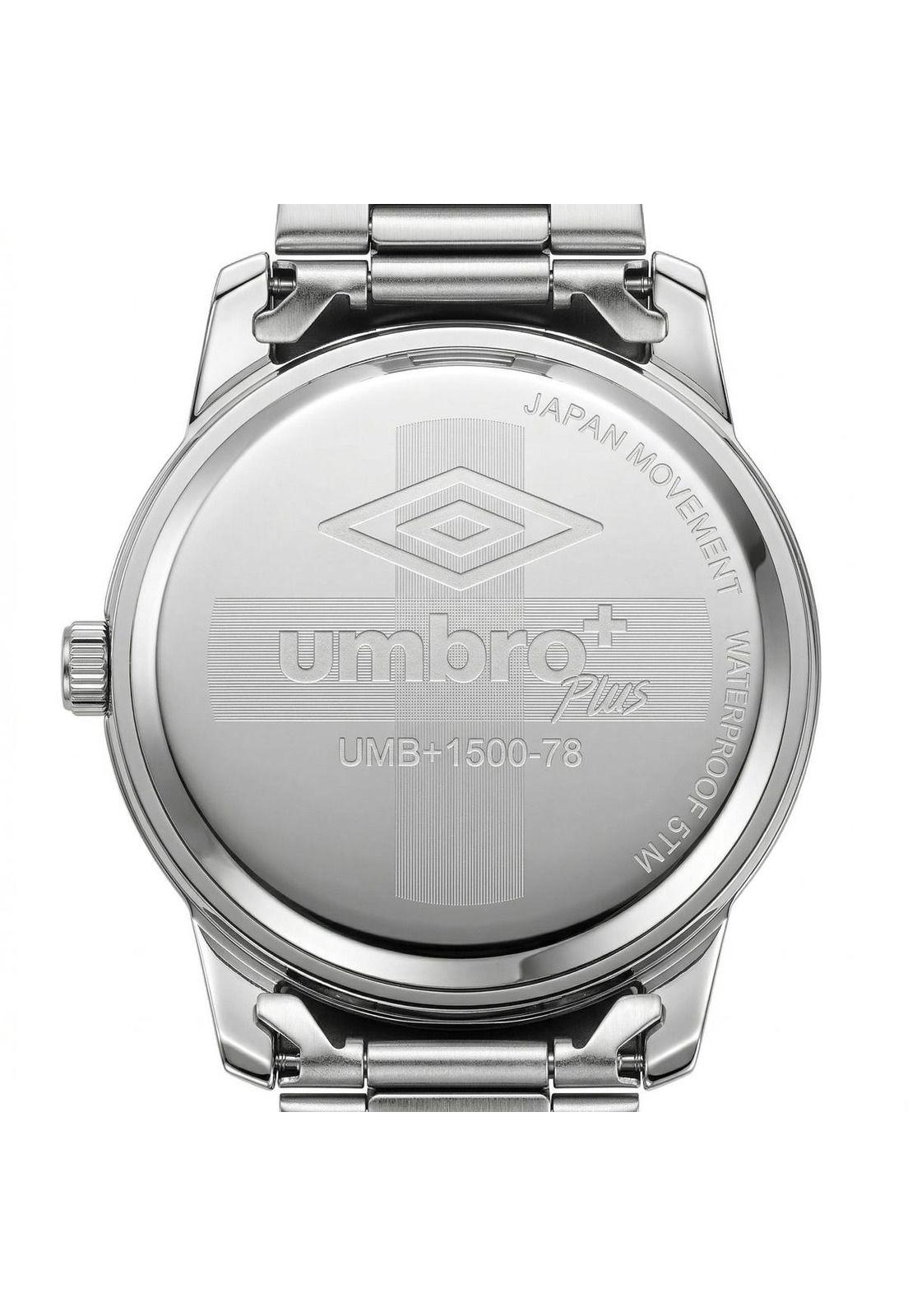 Reloj Análogo Hombre Umbro Plus Plateado UMBP-1500-78-3