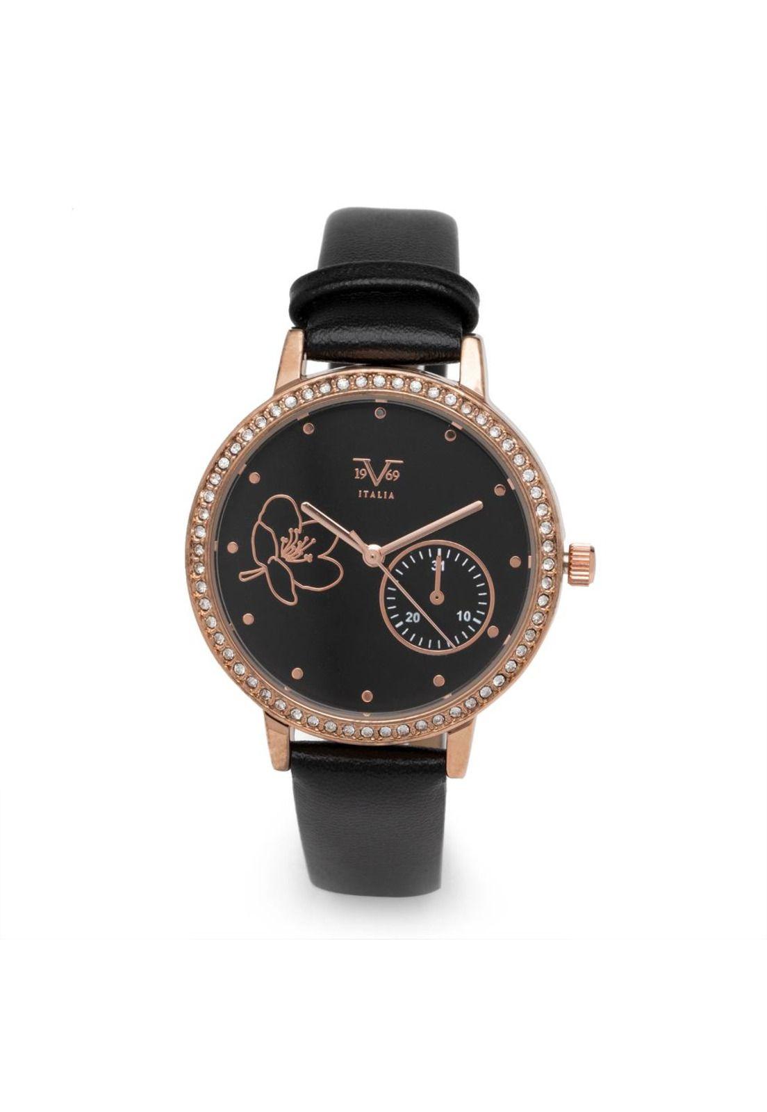 Reloj 19v69 Italia V1969-234-5 Negro Mujer-0