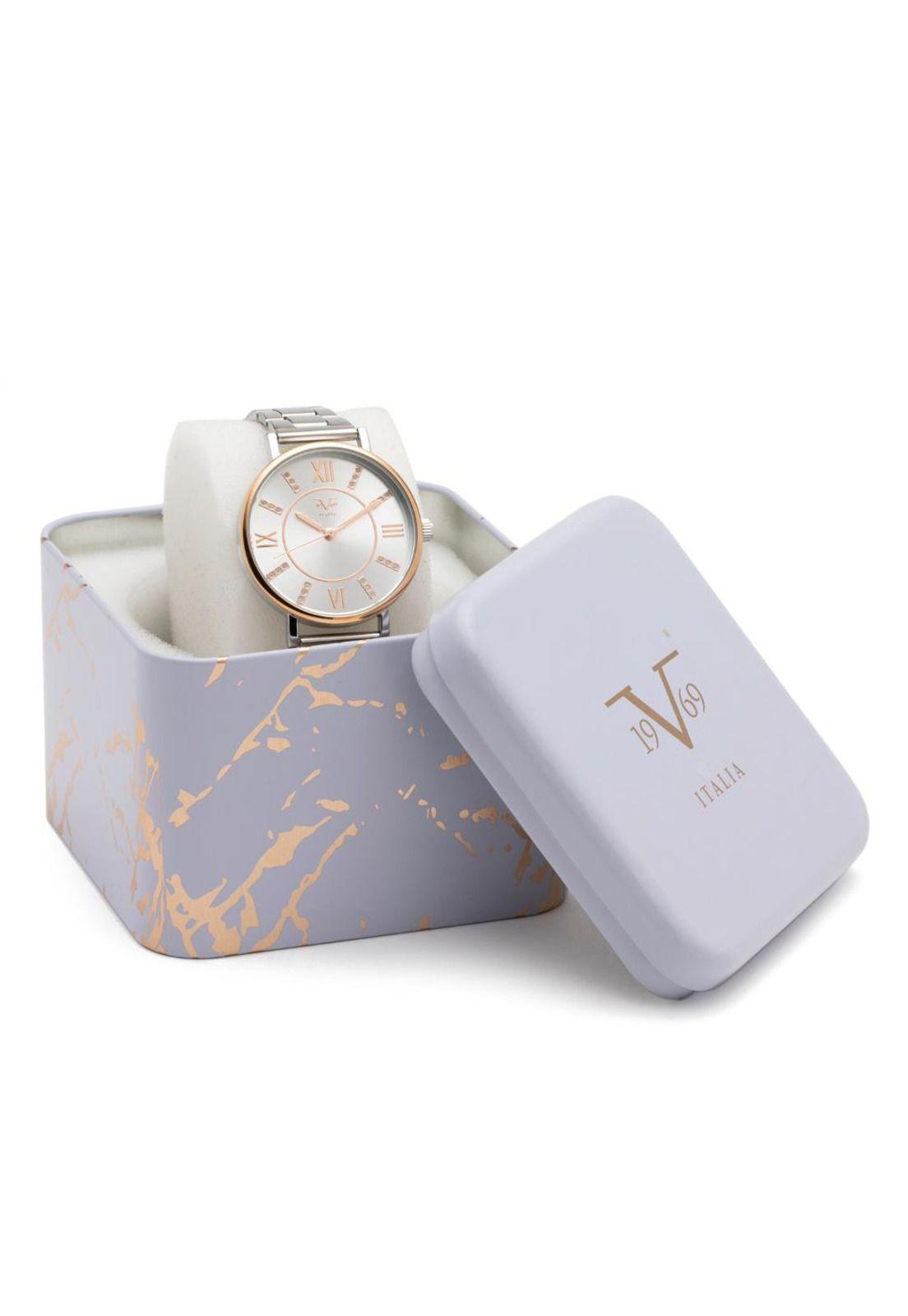 Reloj 19v69 Italia V1969-249-8 Plateado Mujer-3