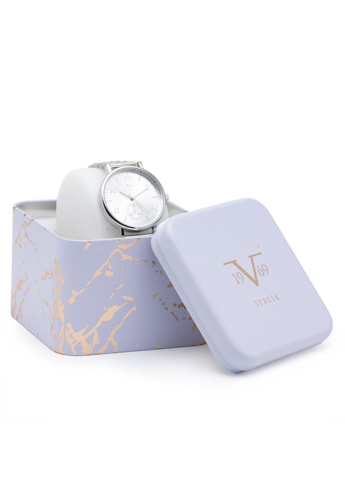 Reloj 19v69 Italia V1969-252-1 Plateado Mujer-3