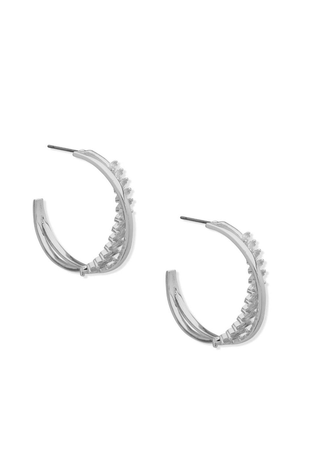 Aros Anne Klein Plateado Mujer 01G00691-1
