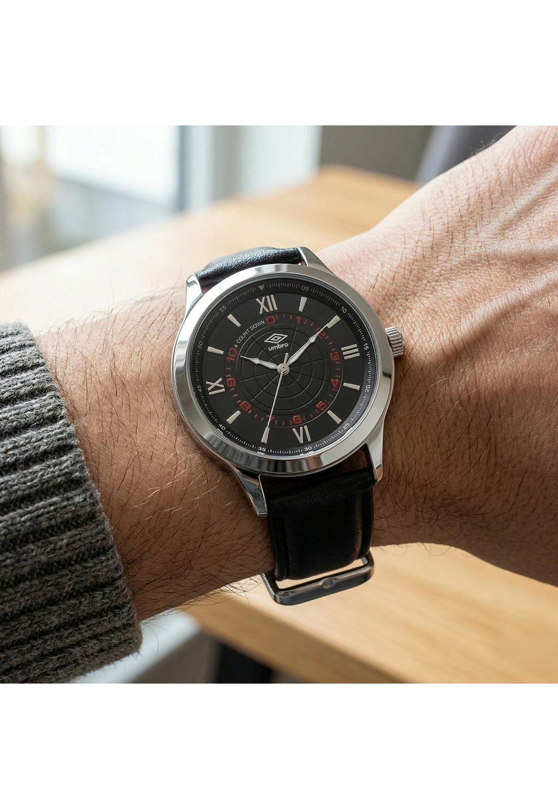 Reloj Análogo Hombre Umbro Plus Negro UMBP-1500-151-3