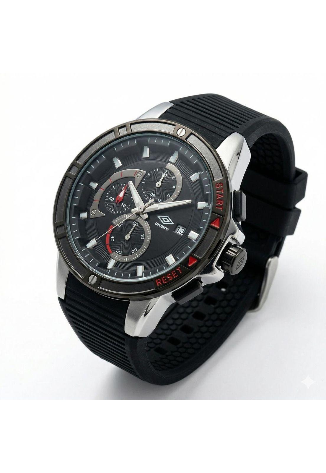 Reloj Análogo Hombre Umbro Plus Negro UMBP-1500-85-1